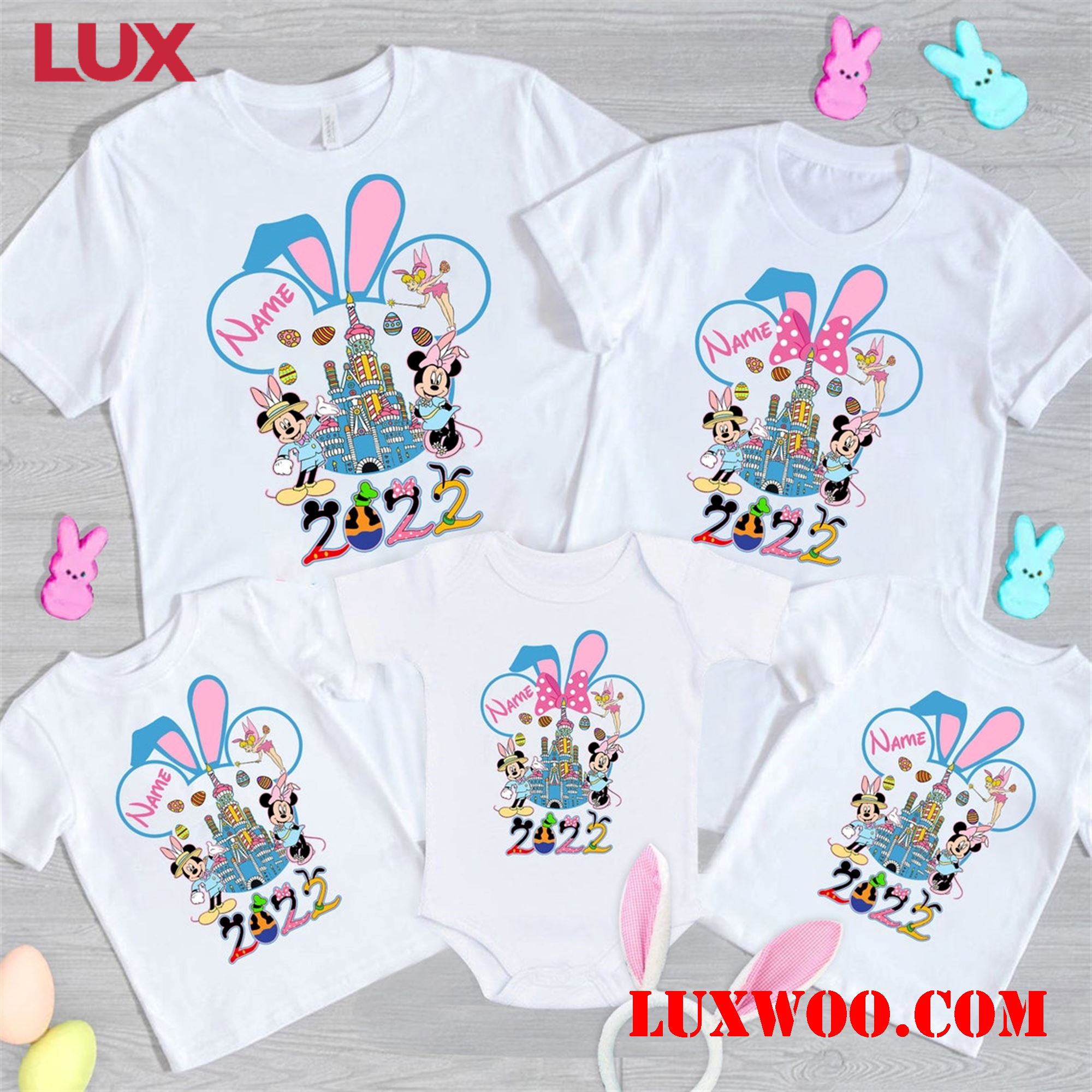 Personalized Disney Easter Shirt Mickey Minnie Easter Shirt Disney Family Easter Shirt 