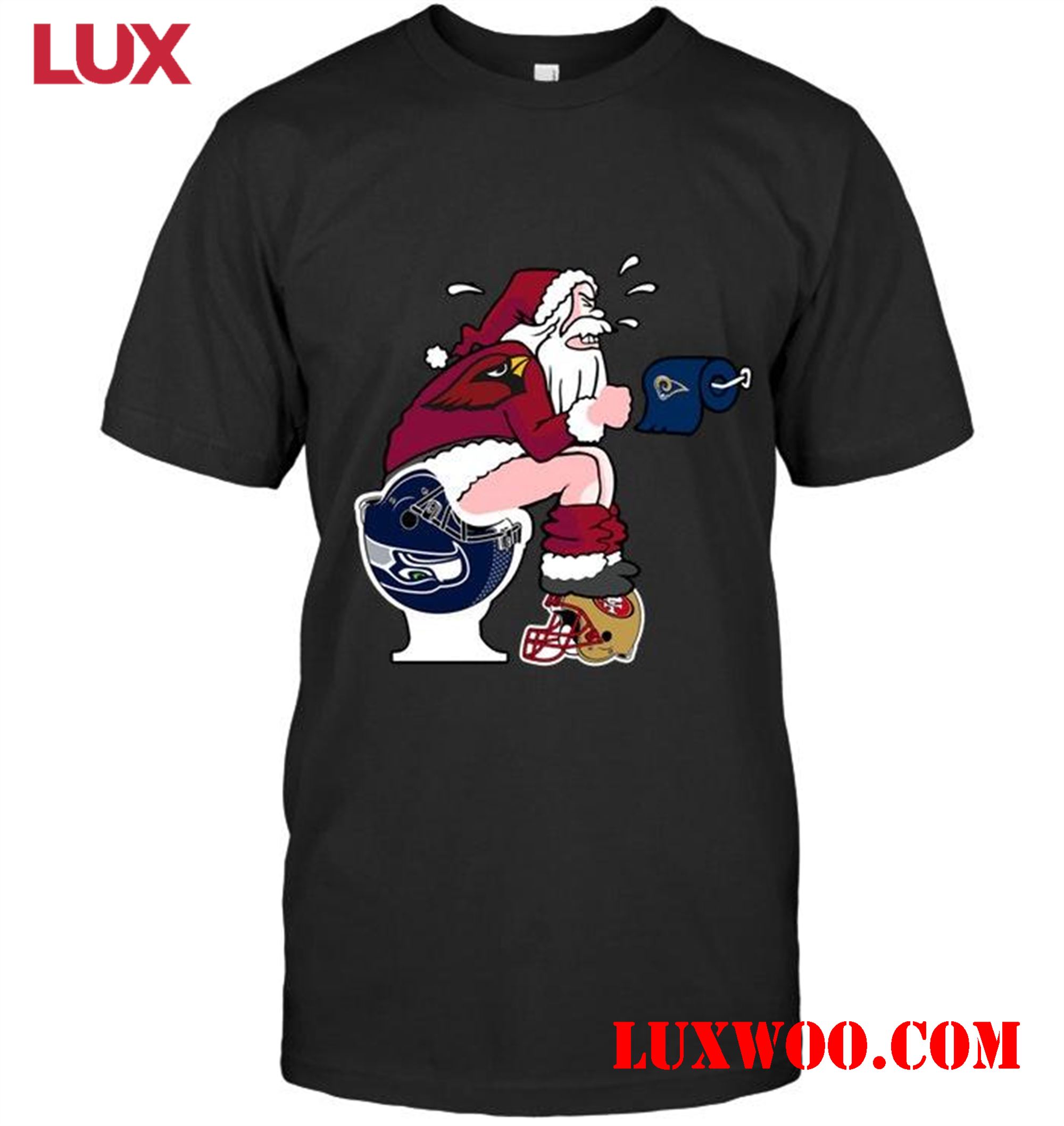 Nfl Arizona Cardinals Santa Arizona Cardinals Toilet Shirt 