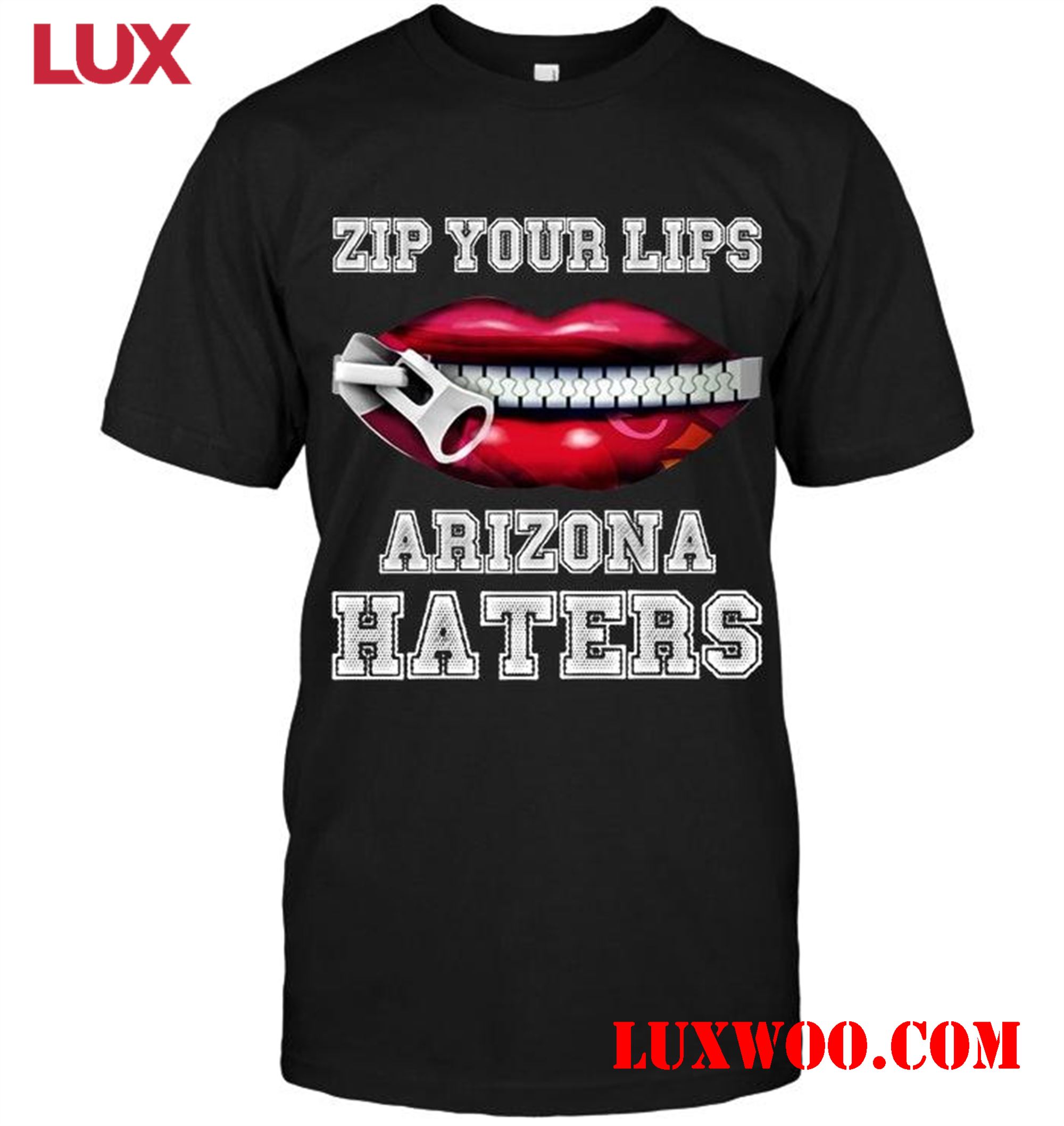 Nfl Arizona Cardinals Zip Your Lips Arizona Haters Arizona Cardinals Fan T Shirt 