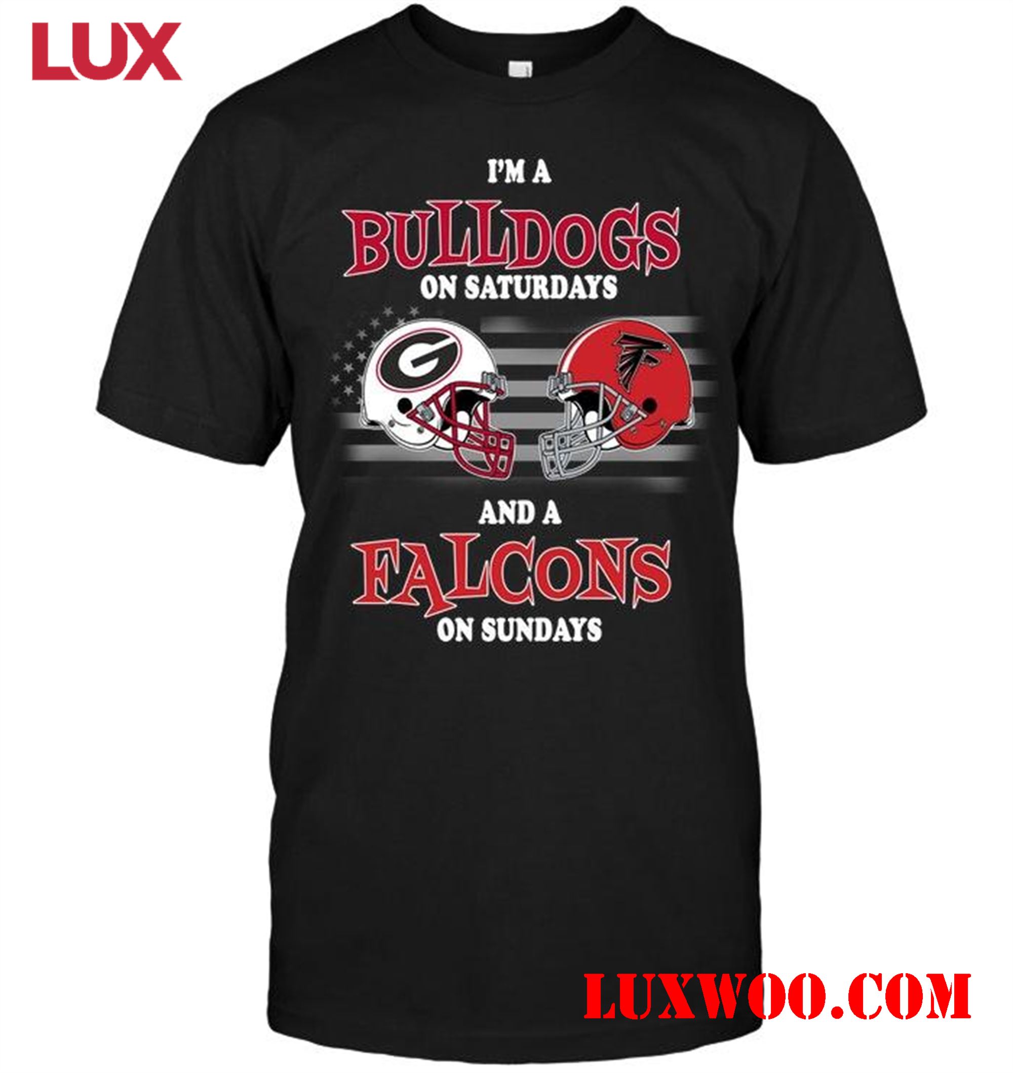 Nfl Atlanta Falcons Im Georgia Bulldogs On Saturdays And Atlanta Falcons On Sundays Shirt 