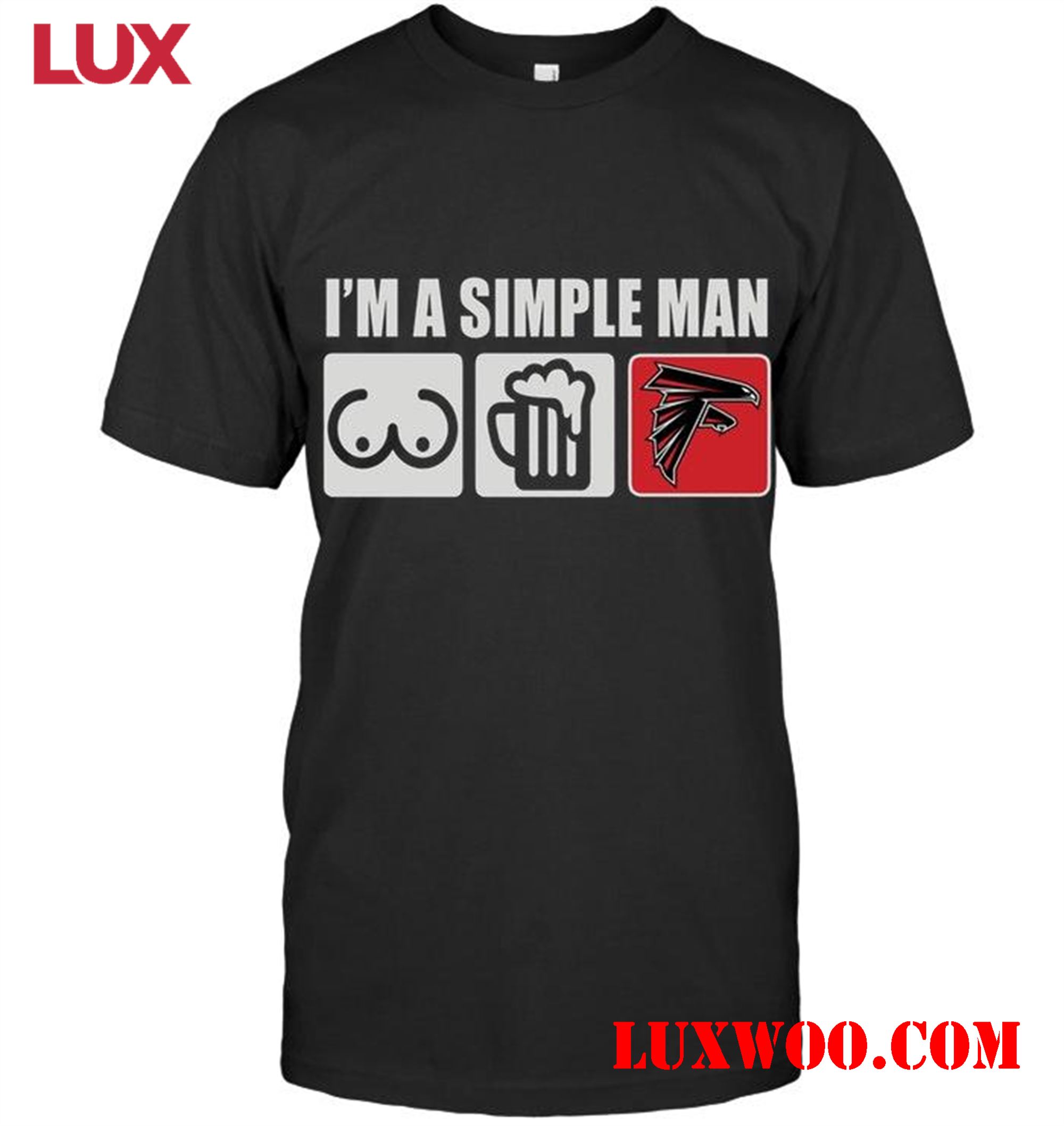 Nfl Atlanta Falcons Im Simple Man Loves Bobs Beer Atlanta Falcons Fan Shirt 