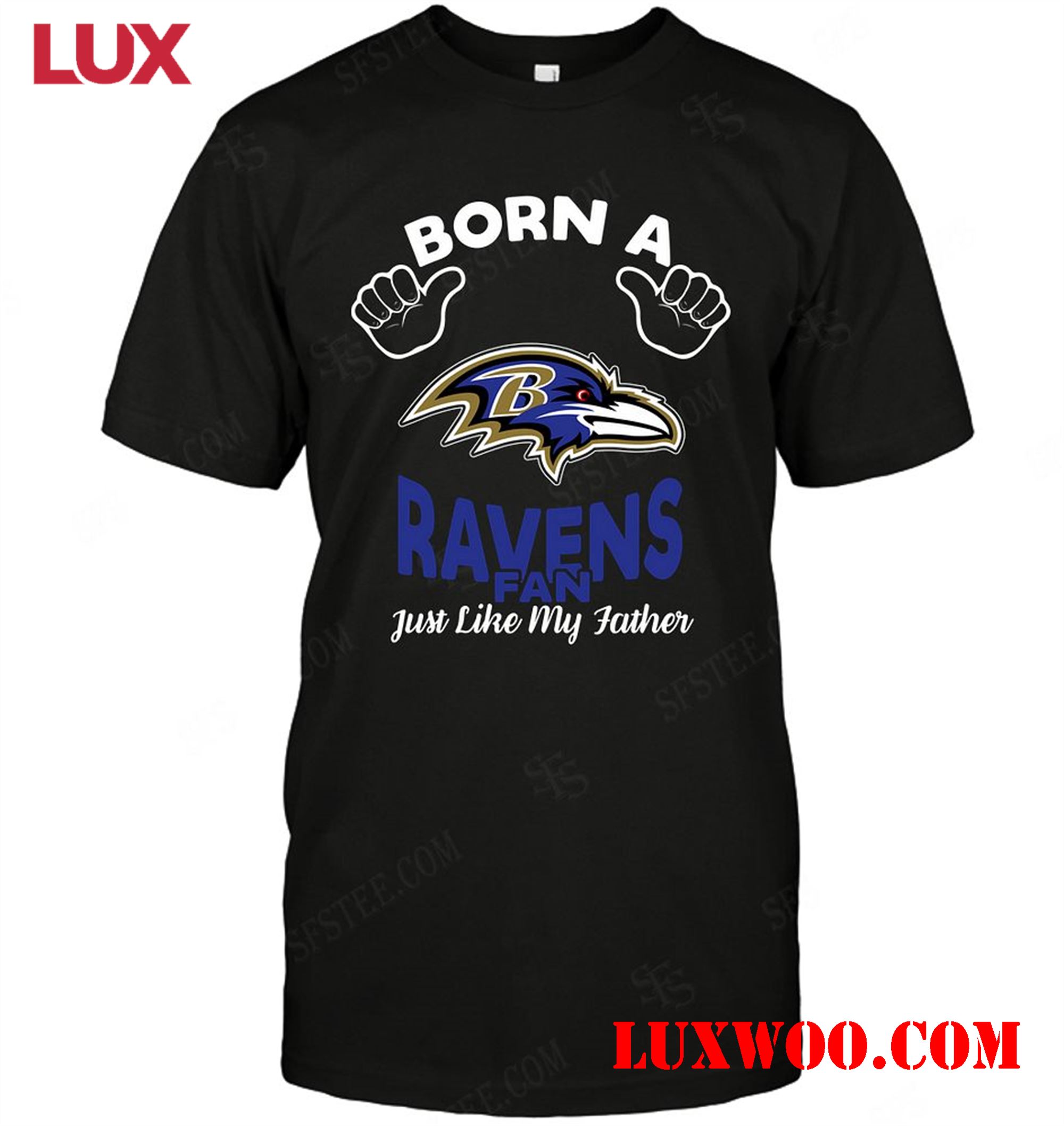 Nfl Baltimore Ravens Born A Fan Just Like My Father 