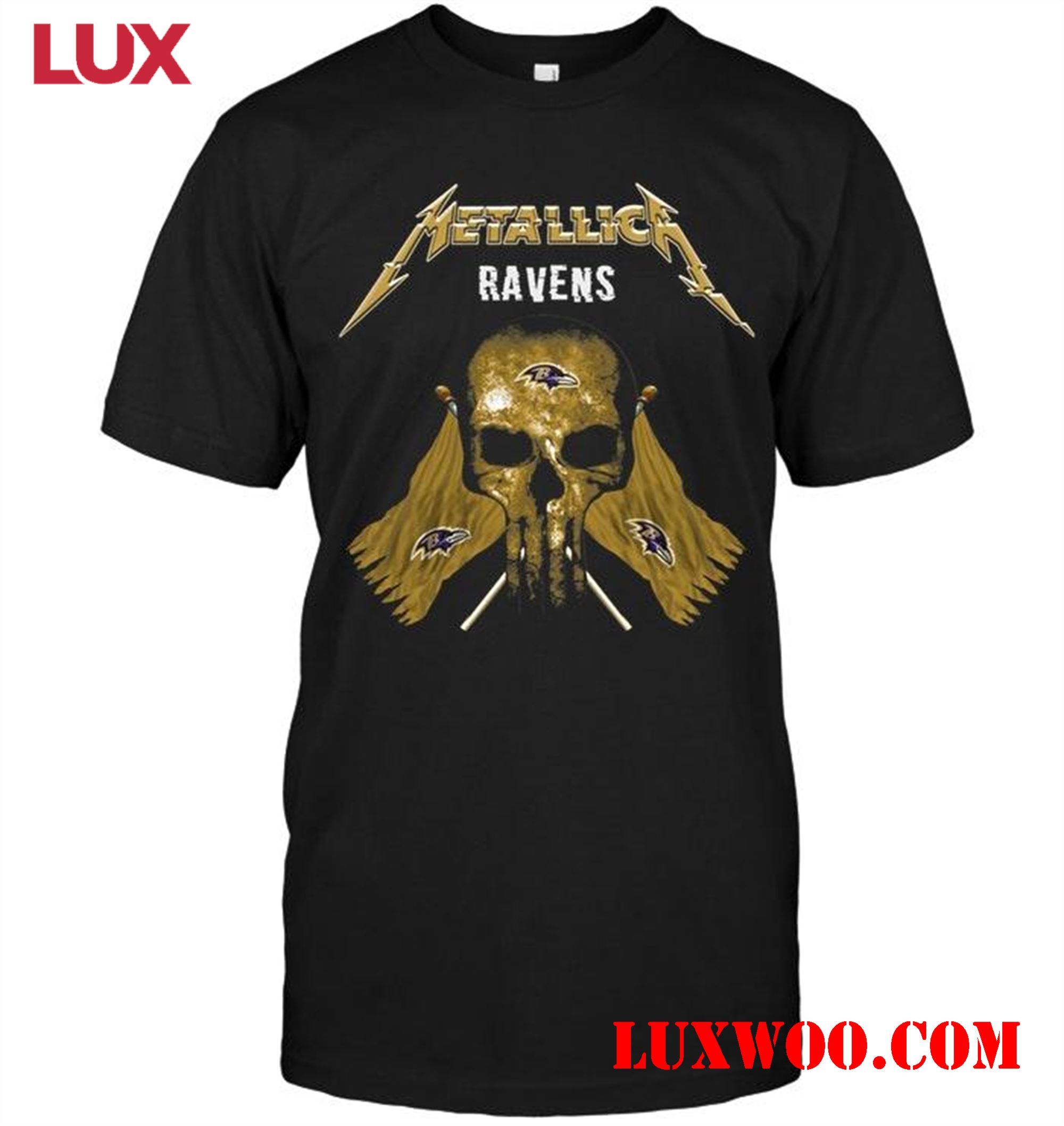 Nfl Baltimore Ravens Metallica Baltimore Ravens Shirt 