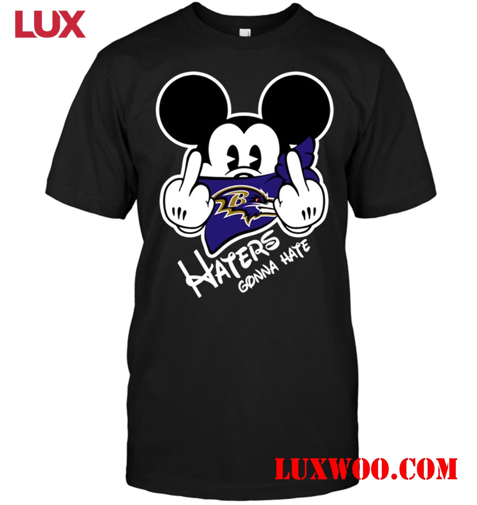 Nfl Baltimore Ravens Nfl Baltimore Ravens Haters Gonna Hate Mickey Mouse 