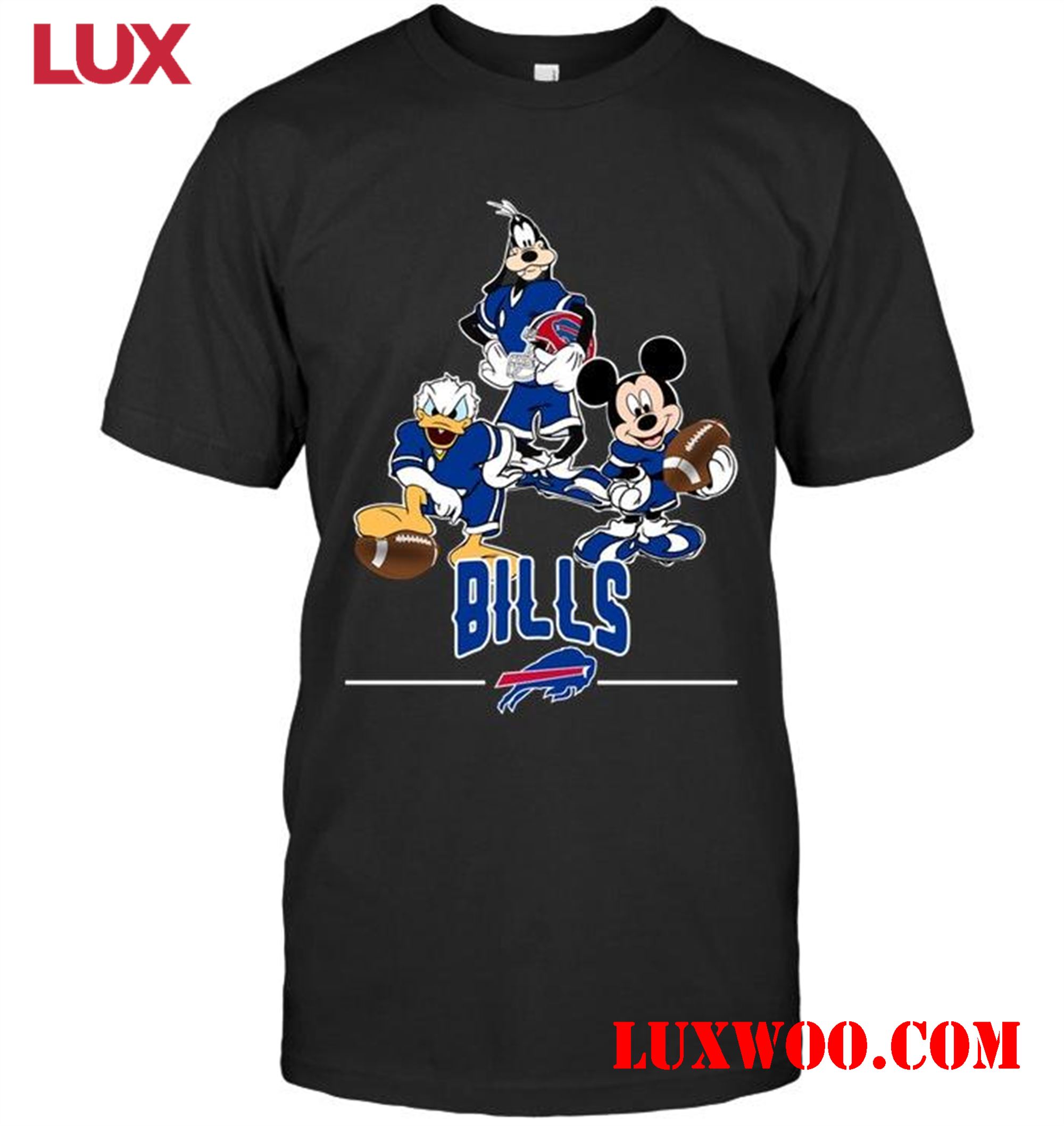 Nfl Buffalo Bills Mickey Donald Goofy Fan Shirt 