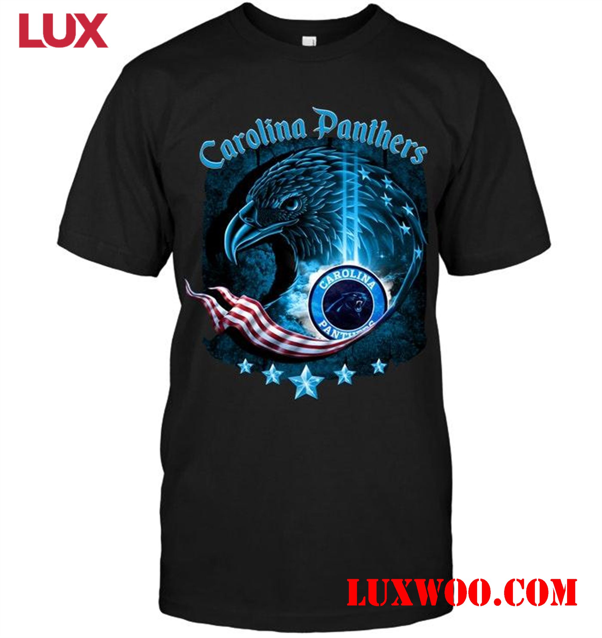 Nfl Carolina Panthers Eagle American Flag Shirt 
