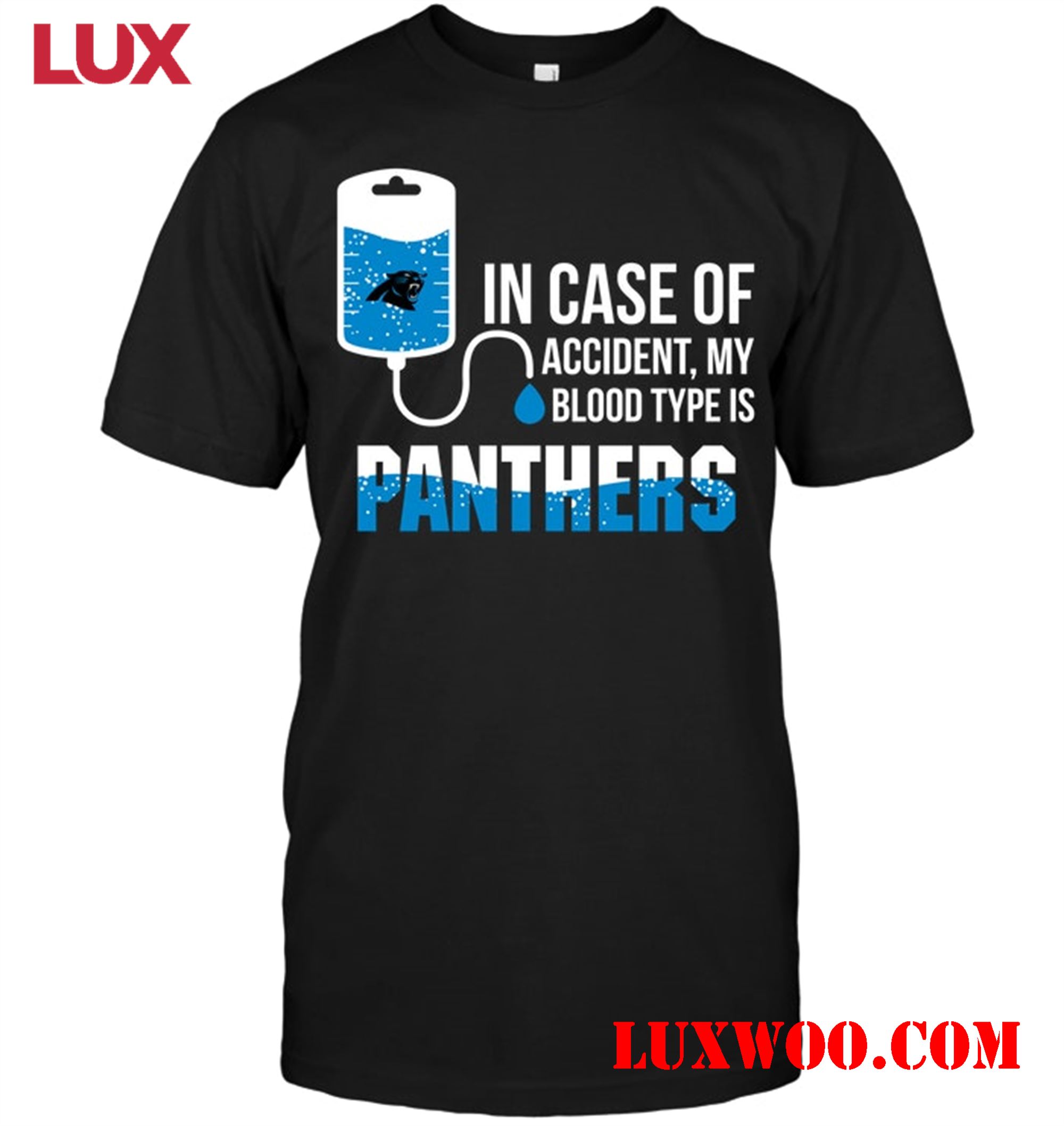 Nfl Carolina Panthers In Case Of Accident My Blood Type Is Panthers 
