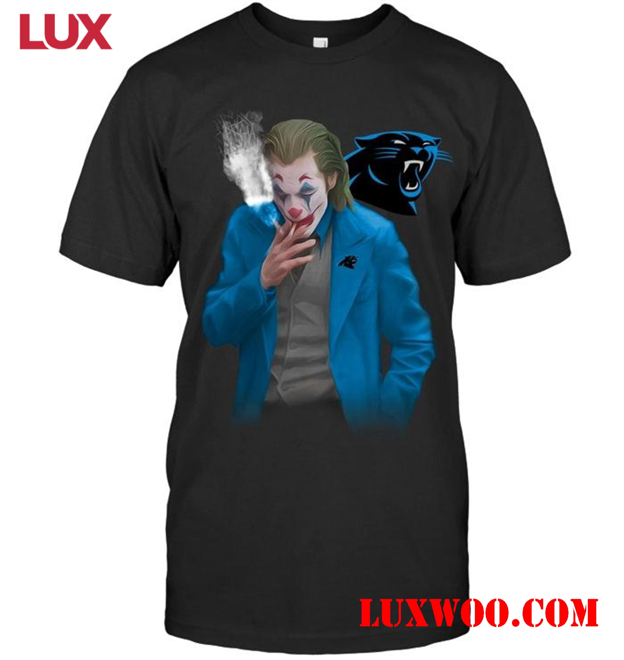 Nfl Carolina Panthers Joker Joaquin Phoenix Smoking T Shirt 