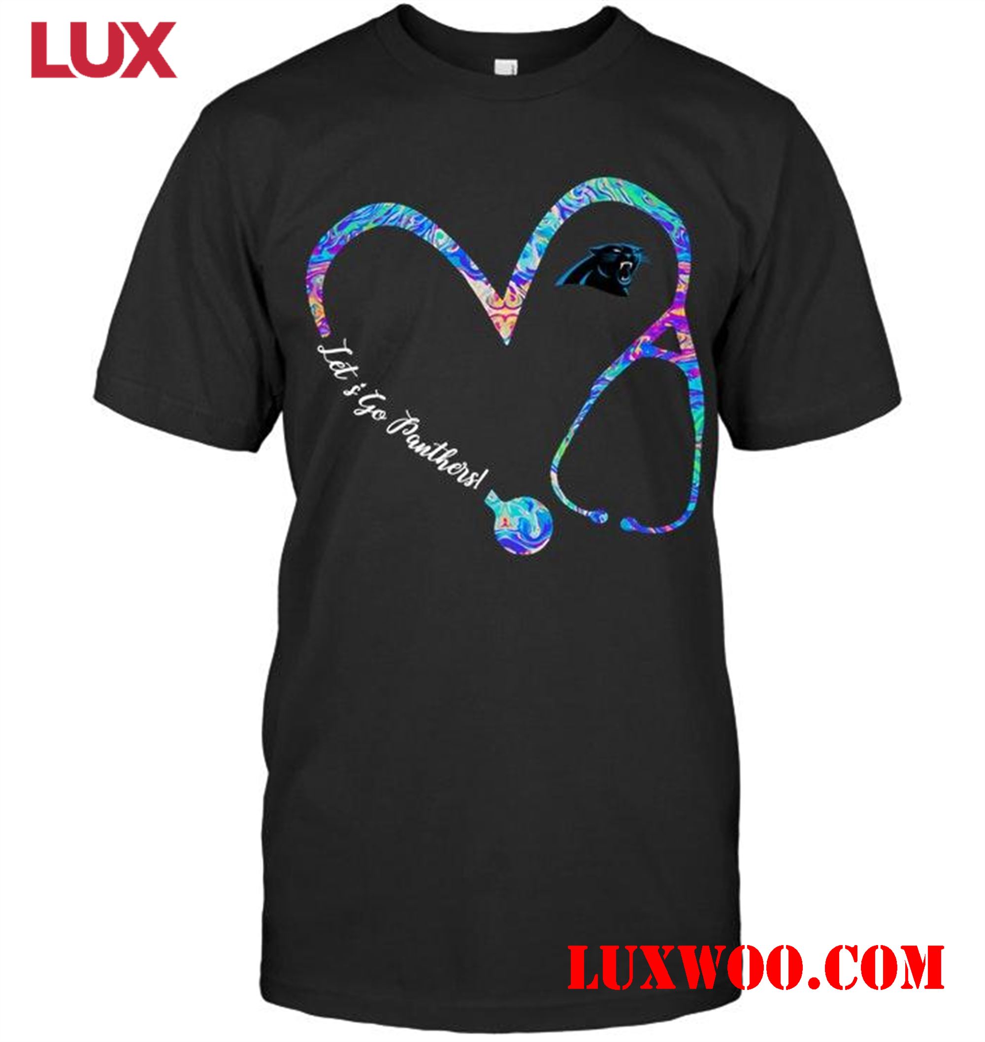 Nfl Carolina Panthers Lets Go Carolina Panthers Dyed Nurse Scope Love Shirt 