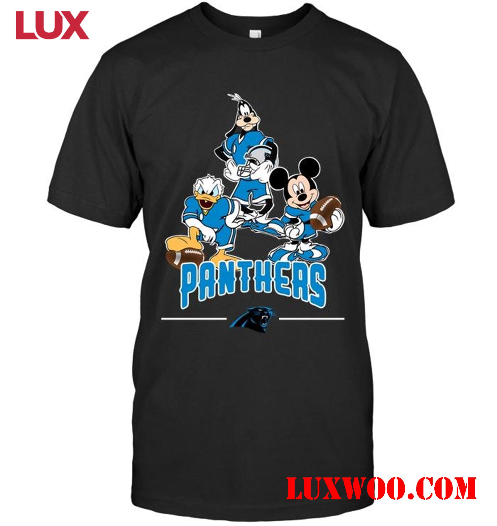 Nfl Carolina Panthers Mickey Donald Goofy Fan Shirt 