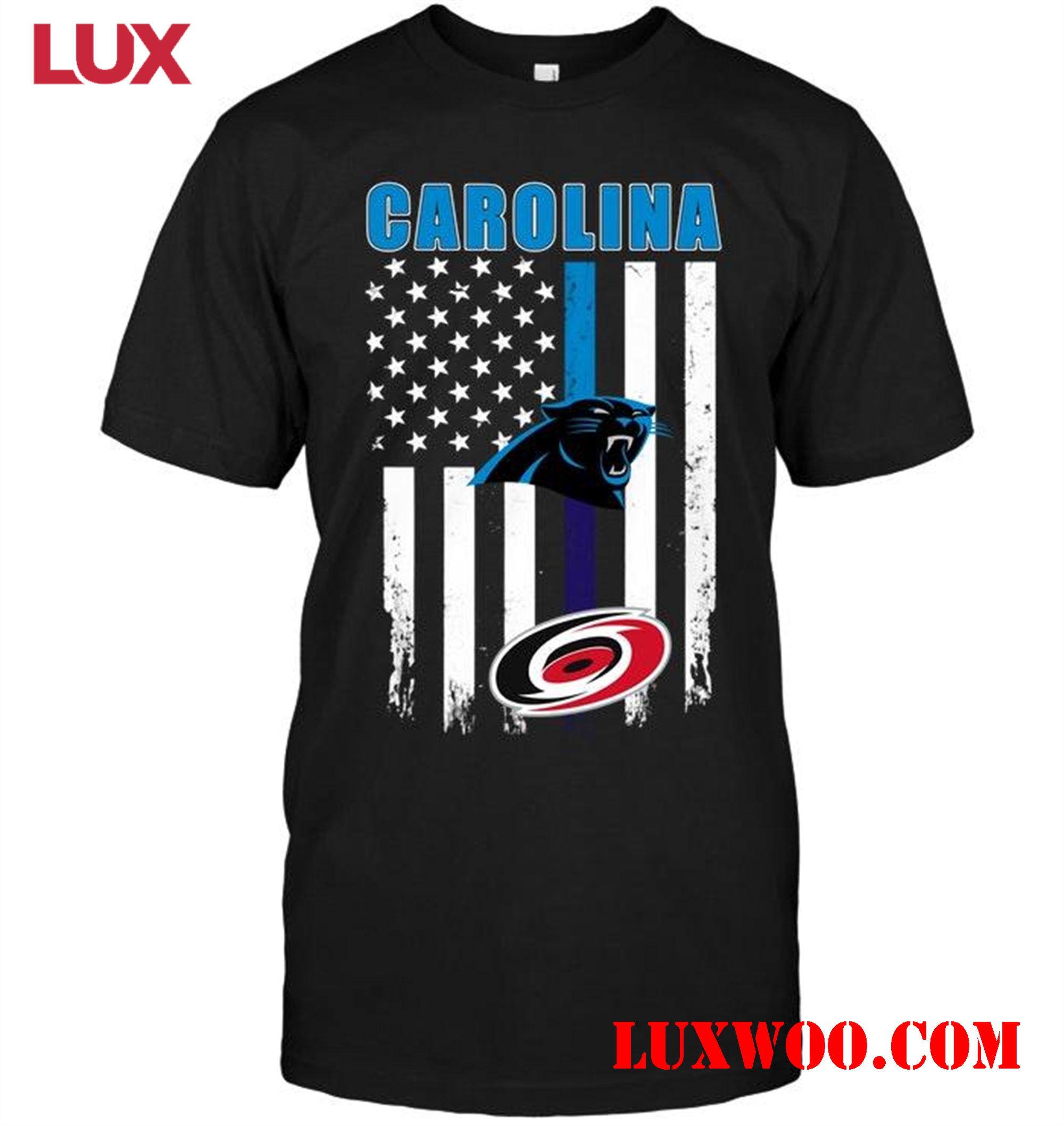 Nfl Carolina Panthers North Carolina Carolina Panthers Carolina Hurricanes American Flag Shirt 