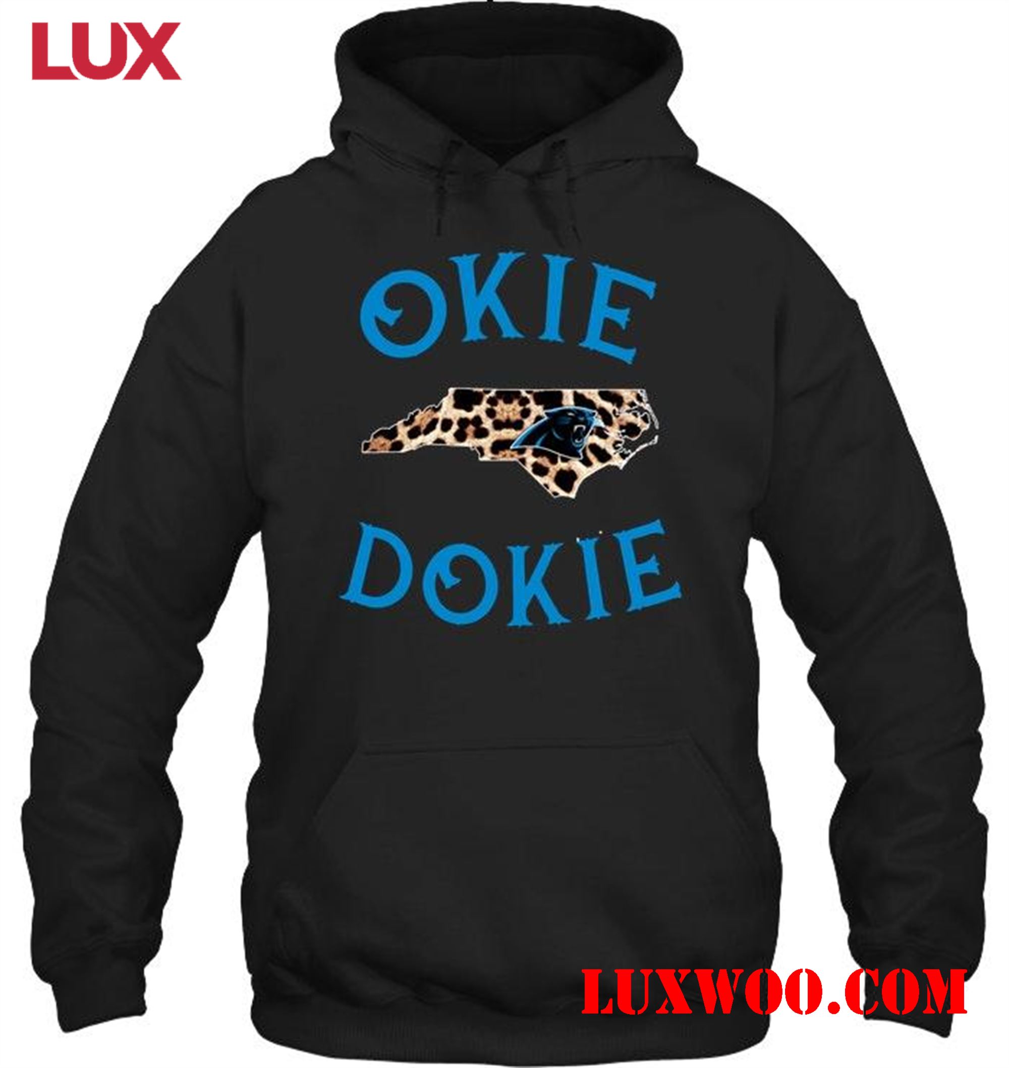 Nfl Carolina Panthers Okie Dokie Carolina Panthers State Panther Pattern Hoodie 