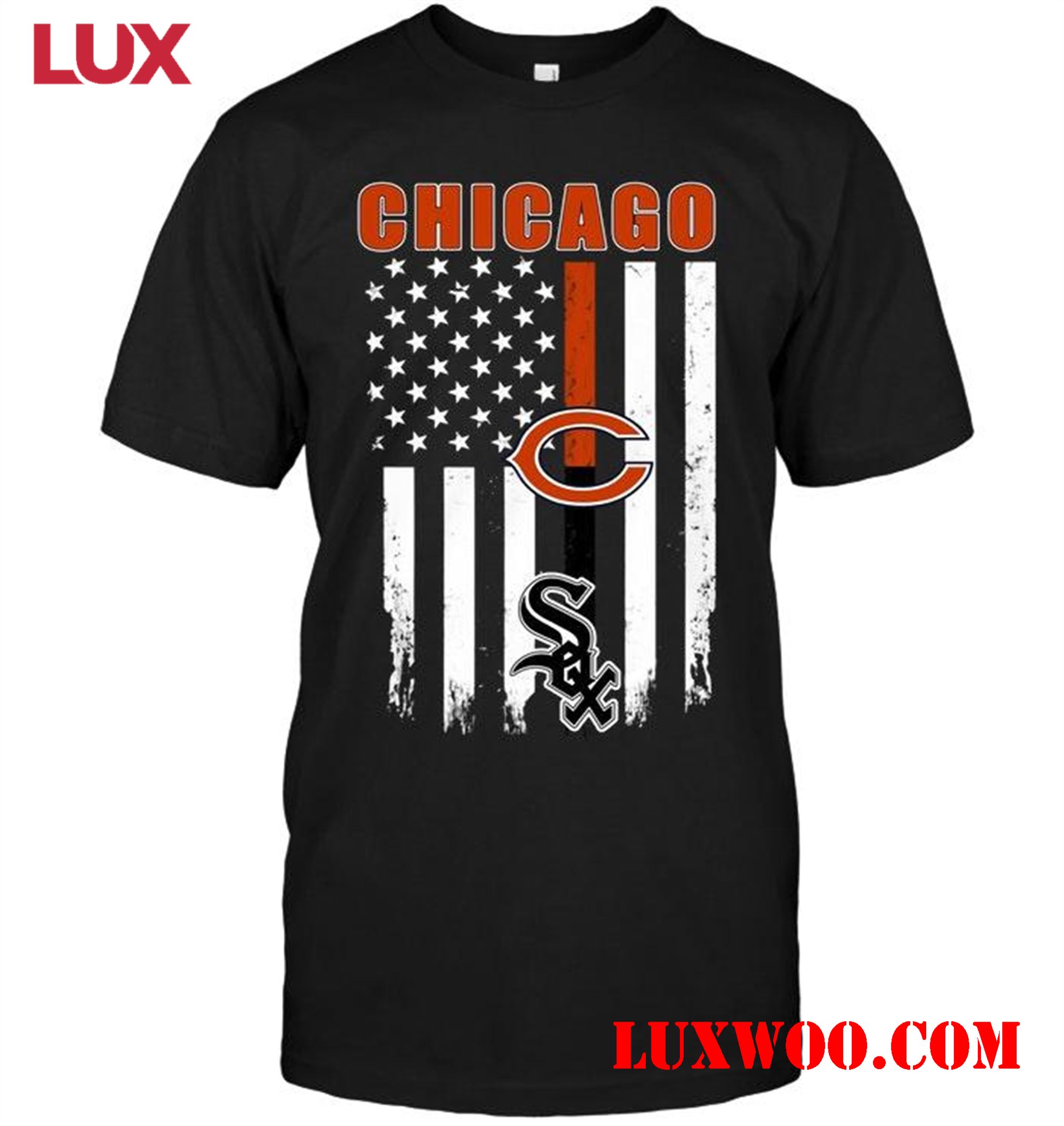 Nfl Chicago Bears Chicago Chicago Bears Chicago White Sox American Flag Shirt 