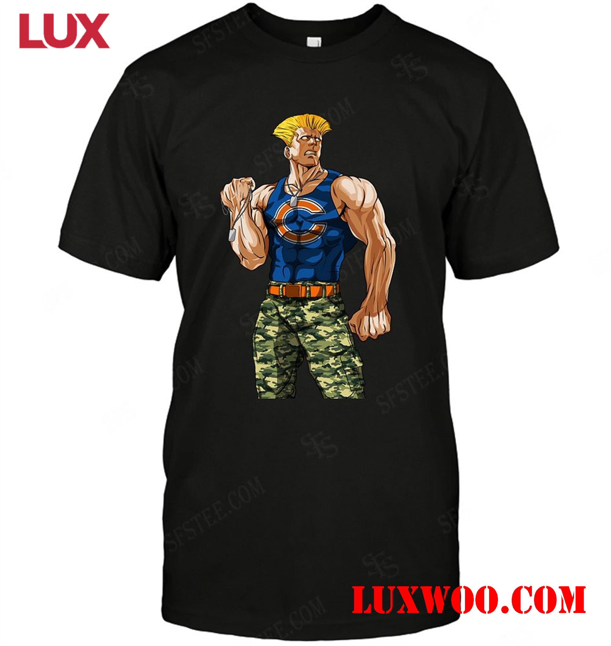 Nfl Chicago Bears Guile Nintendo Street Fighter 