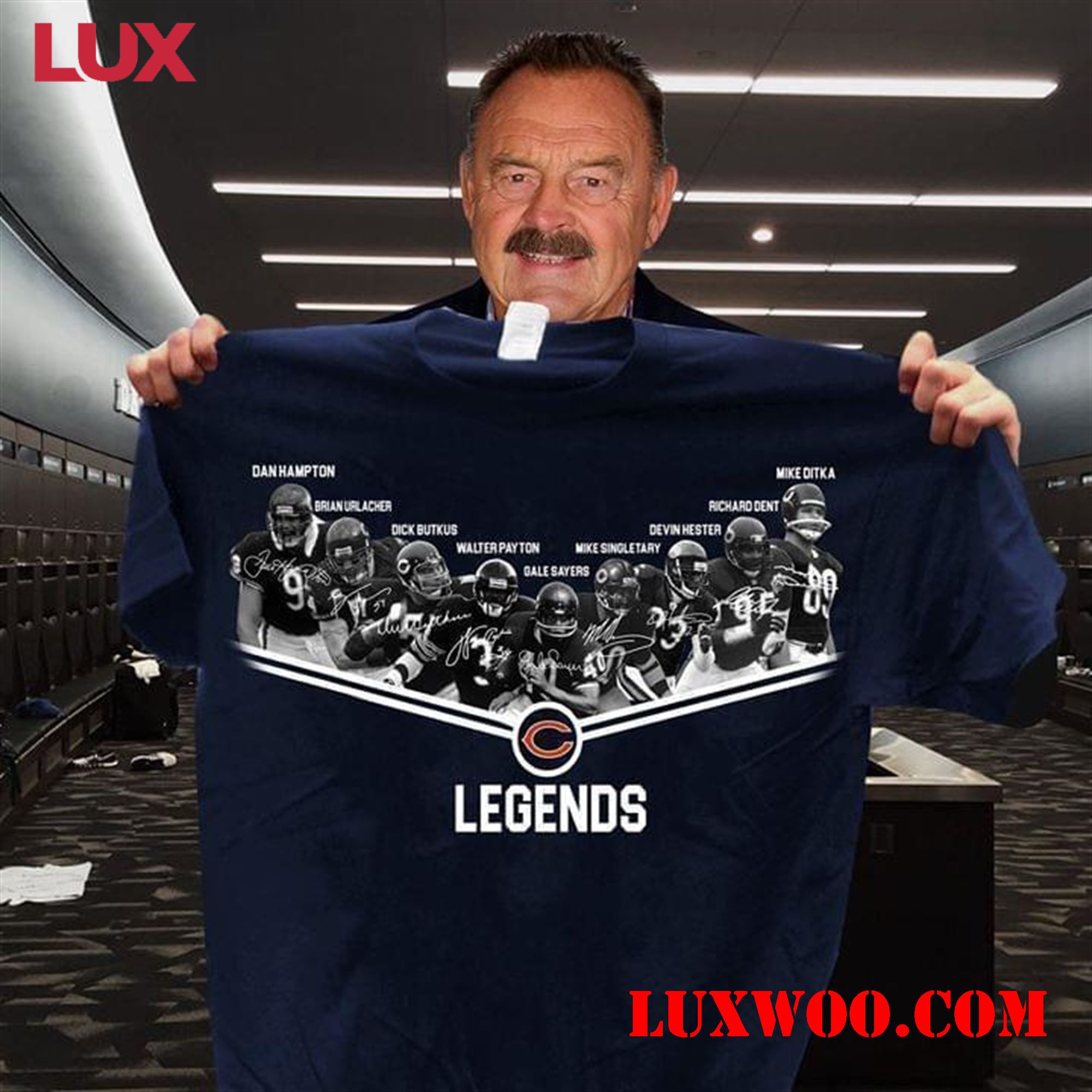 Nfl Chicago Bears Legends All Players Signatures T Shirt 