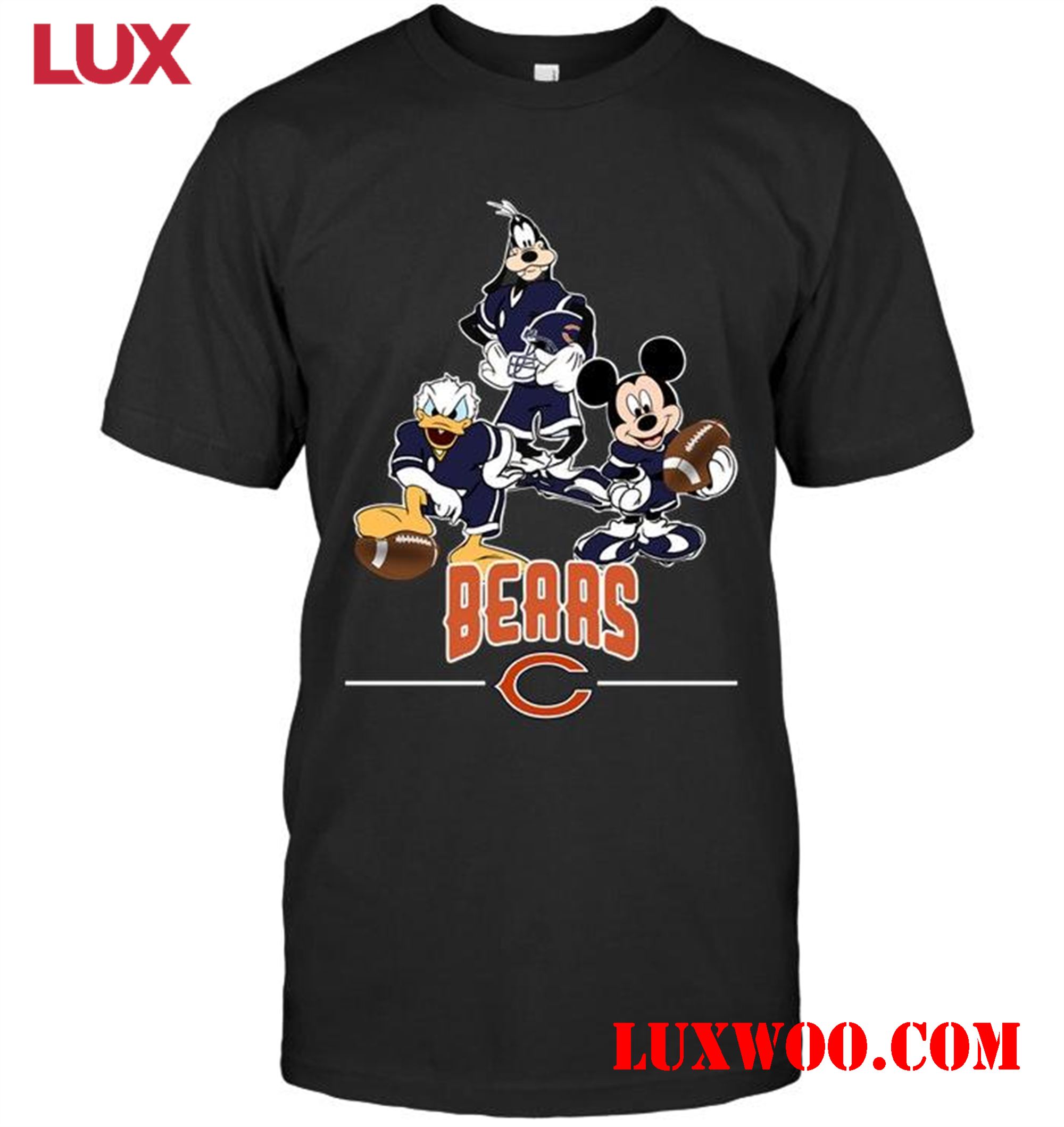 Nfl Chicago Bears Mickey Donald Goofy Fan Shirt 