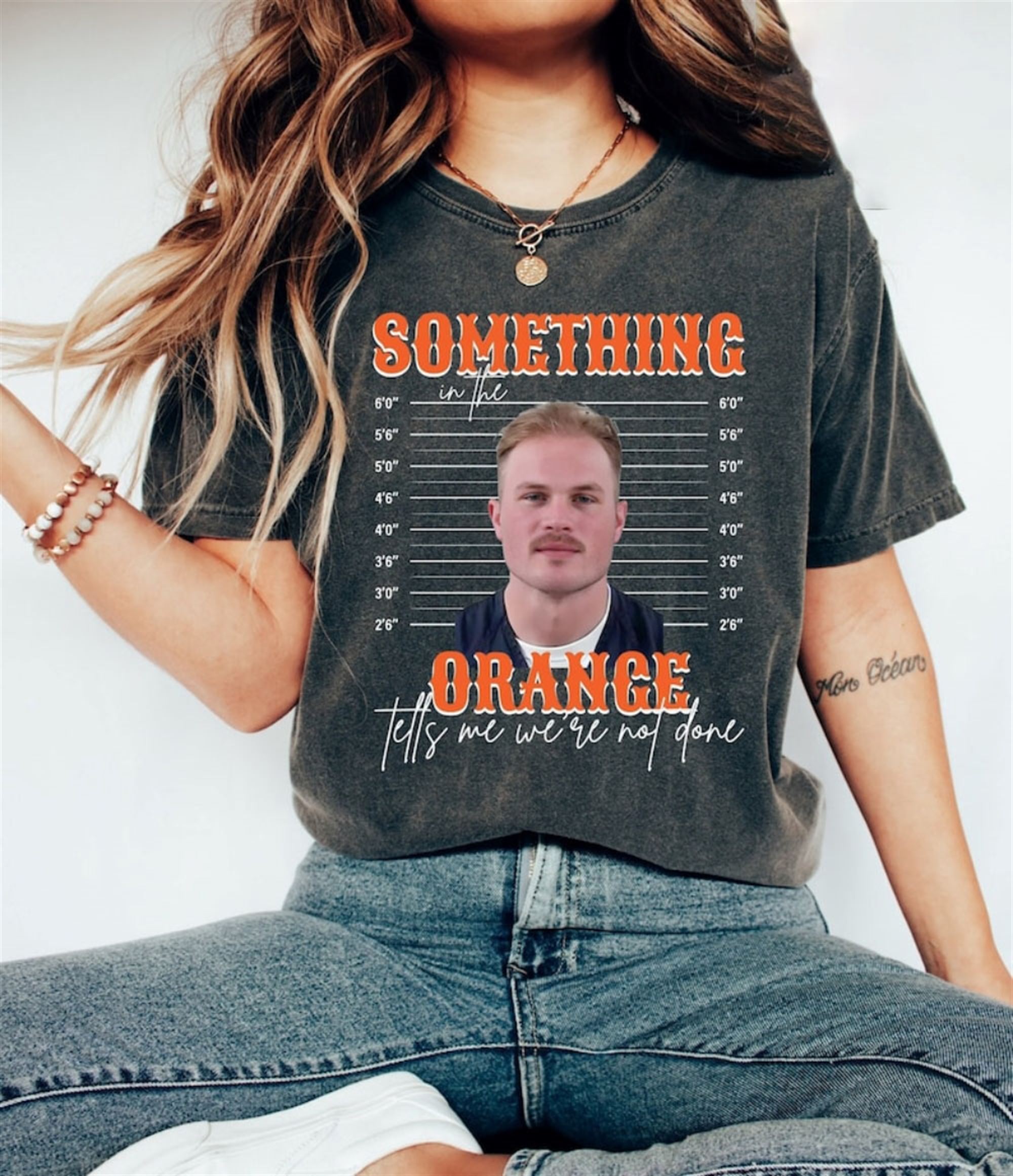 Zach Bryan Mugshot Collection Arrested Shirt Sweatshirt Hoodie - Orange Statement Of Resilience - Zachary Lane Bryan Jail Apparel