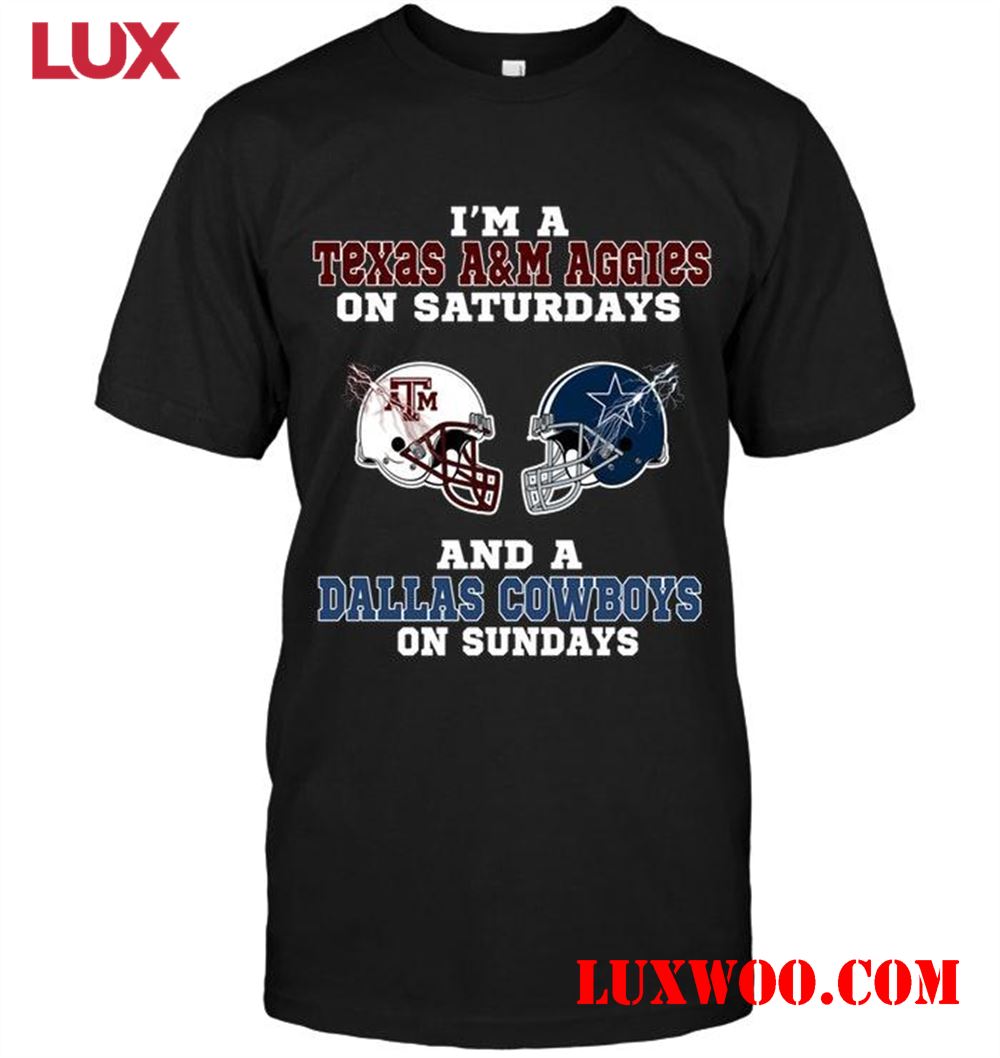 Nfl Dallas Cowboys Im Texas A M Aggies On Saturdays And Dallas Cowboys On Sundays Shirt 2 – Copy 