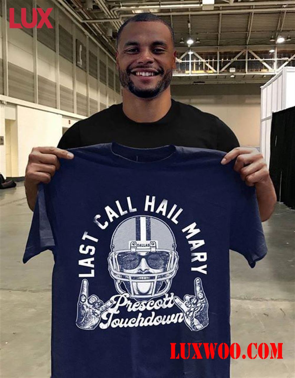 Nfl Dallas Cowboys Last Call Hail Mary Prescott Touchdown T Shirt 