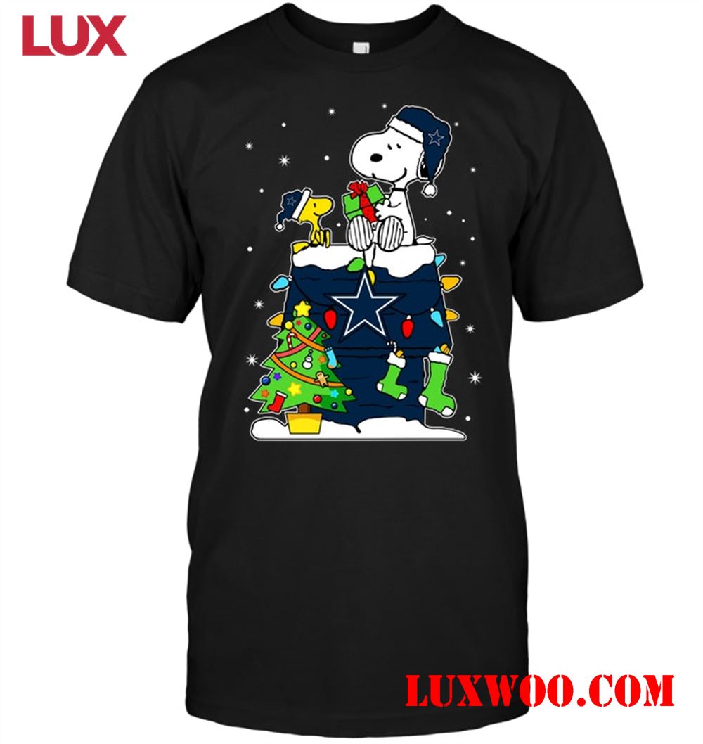 Nfl Dallas Cowboys Snoopy Woodstock Christmas 