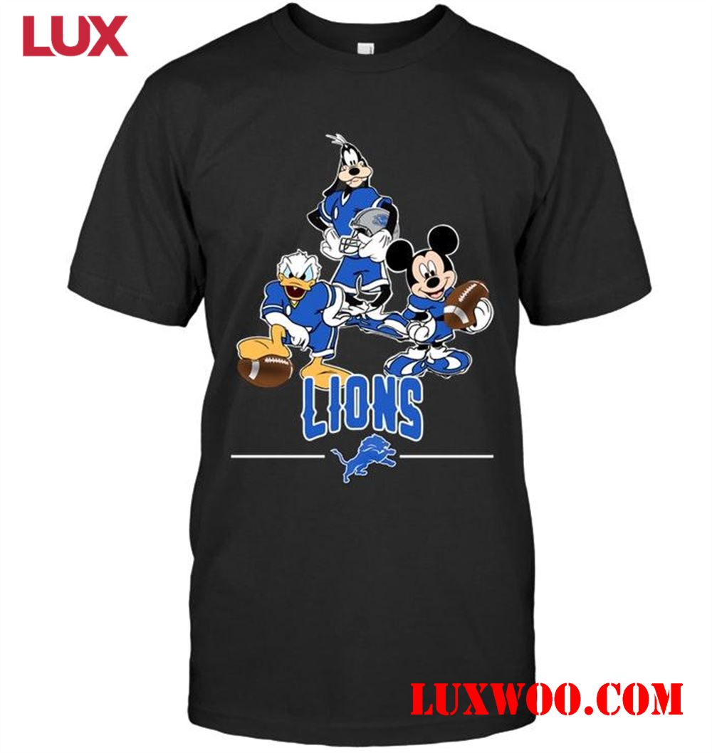 Nfl Detroit Lions Mickey Donald Goofy Fan Shirt 