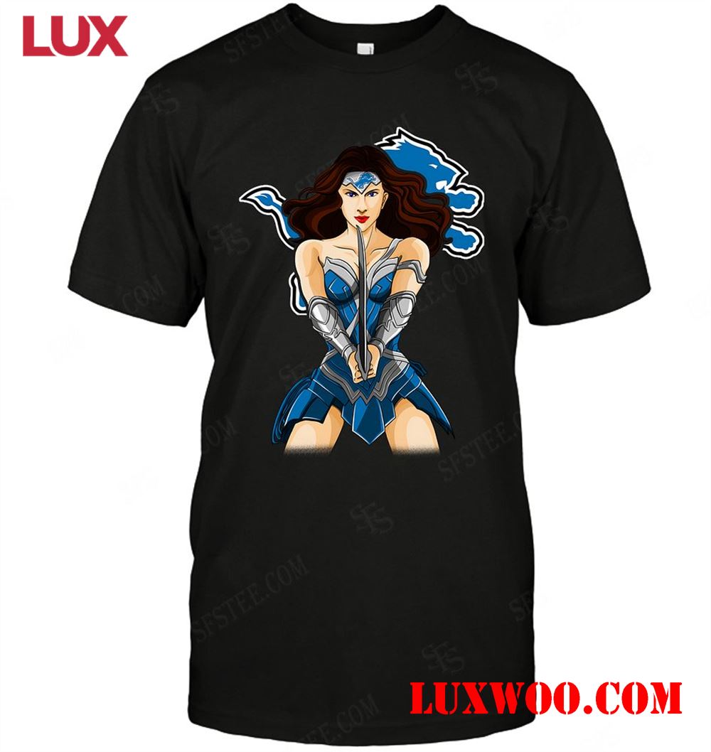 Nfl Detroit Lions Wonderwoman Dc Marvel Jersey Superhero Avenger 