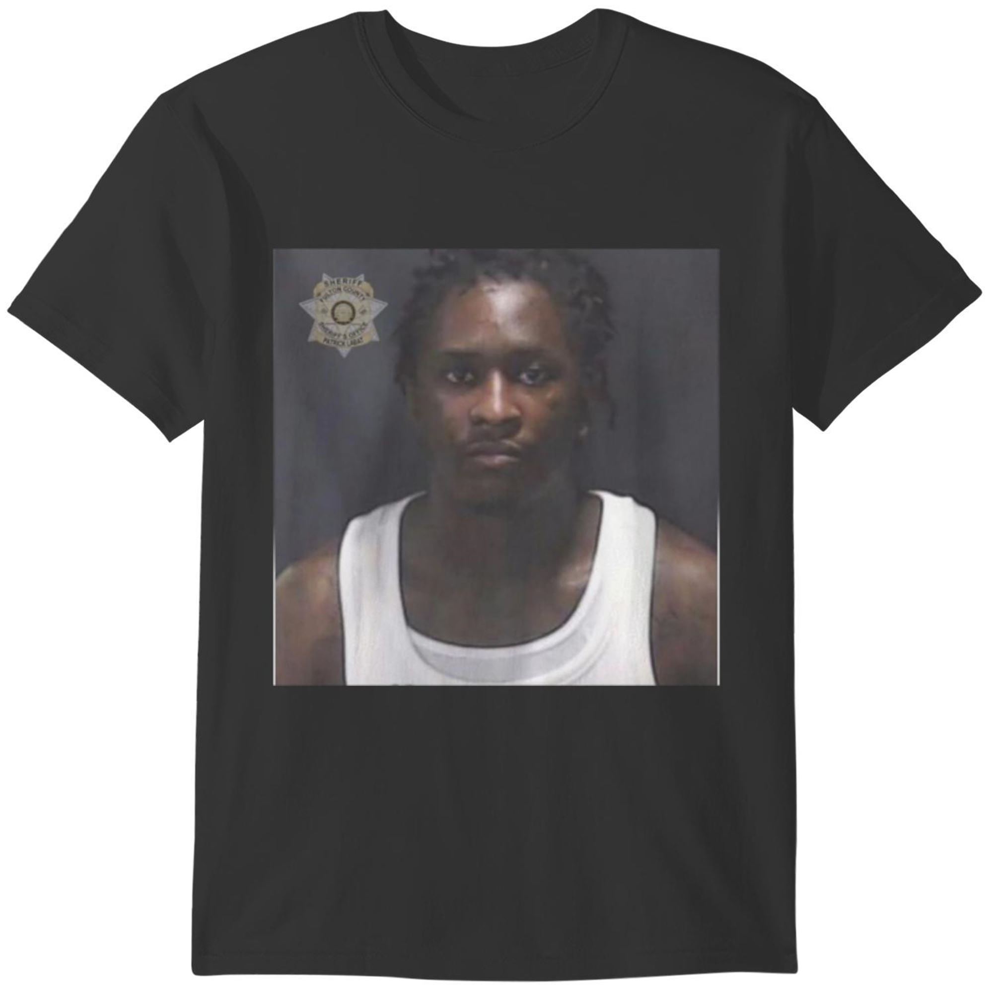 Free Young Thug Rapper Arrested Musician Young Thug Mug Shot Shirt Full Size Up To 5xl