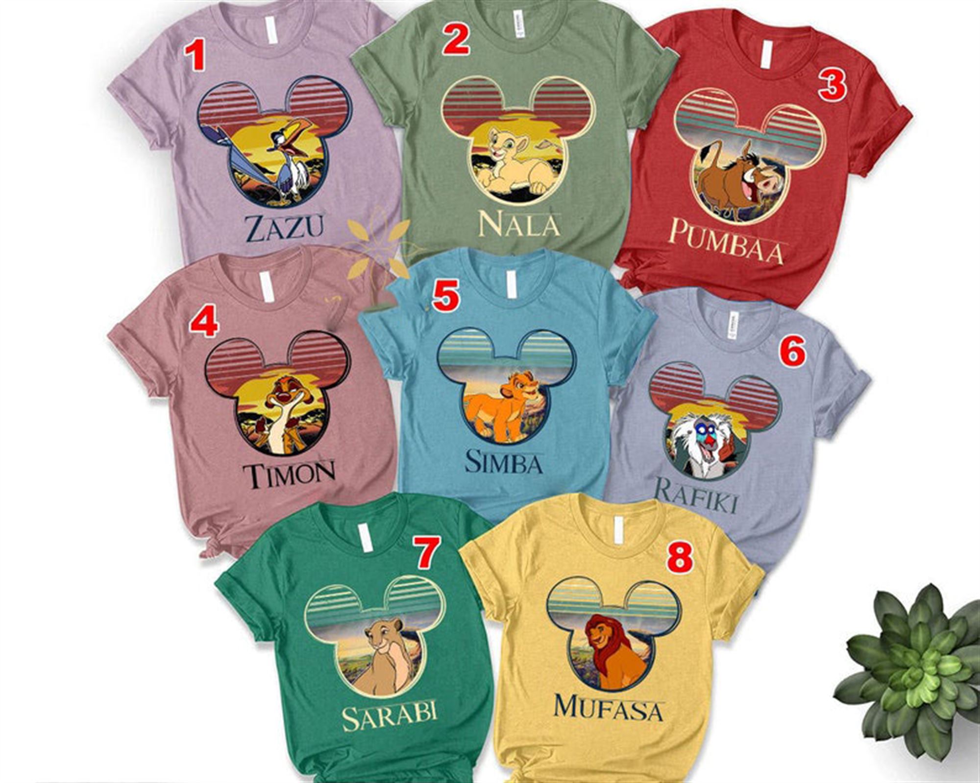 Customized Lion King Disney Family Trip Tees 