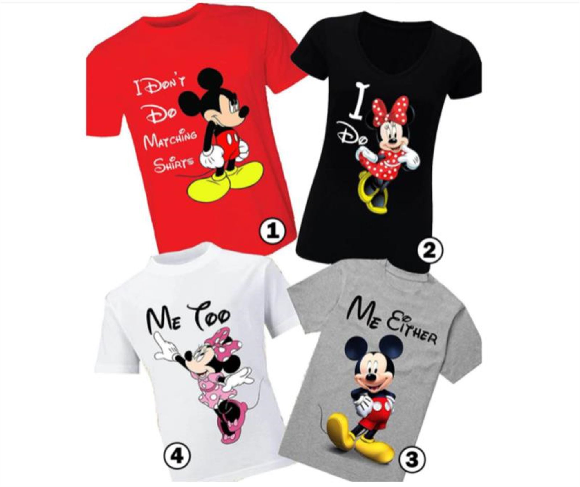 I Don't Do Matching Disney Family Mickey As Well As Minnie 2023 Tees Customized Disney Household Getaway Tee 
