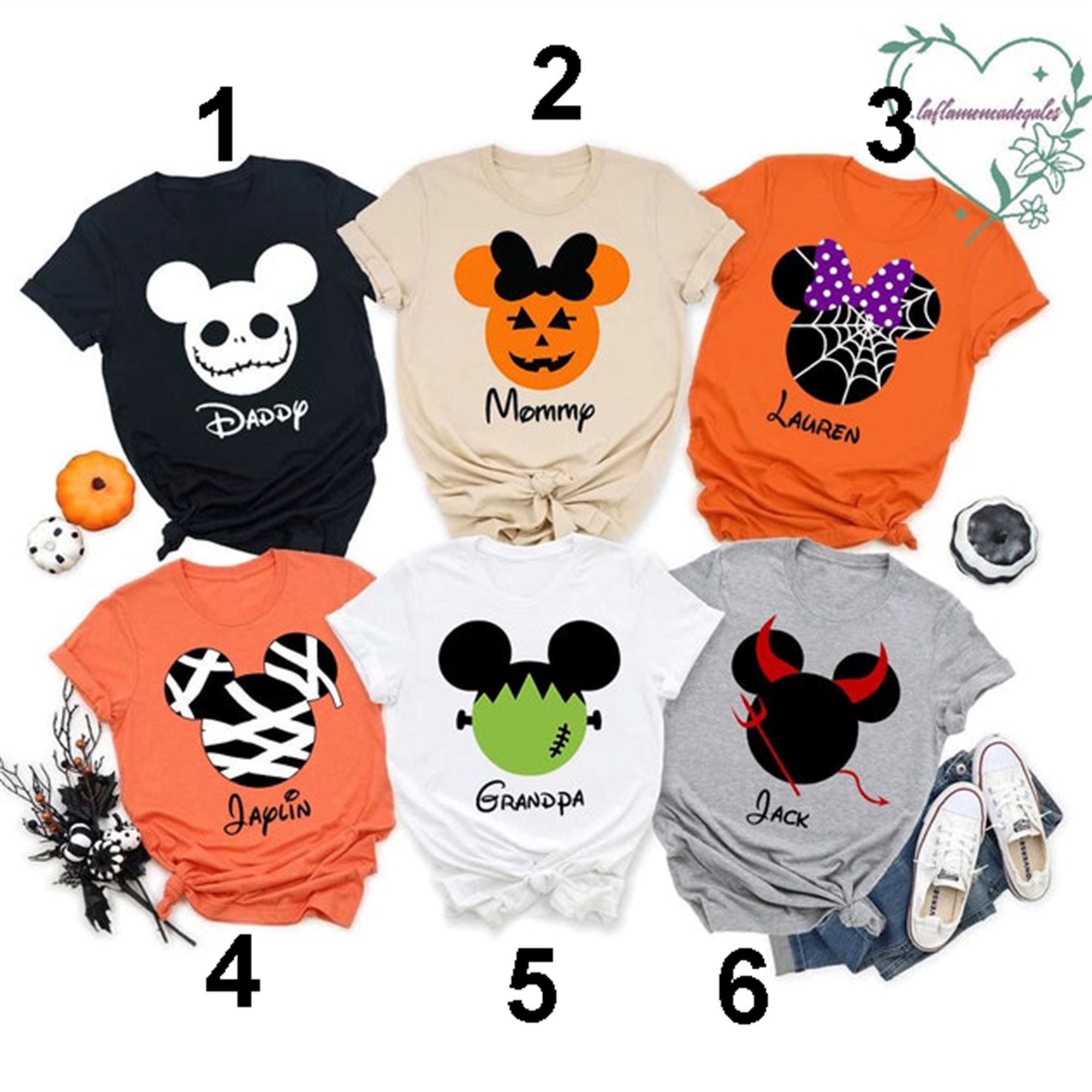 Personalized Disney Skeleton Household Halloween Shirts 