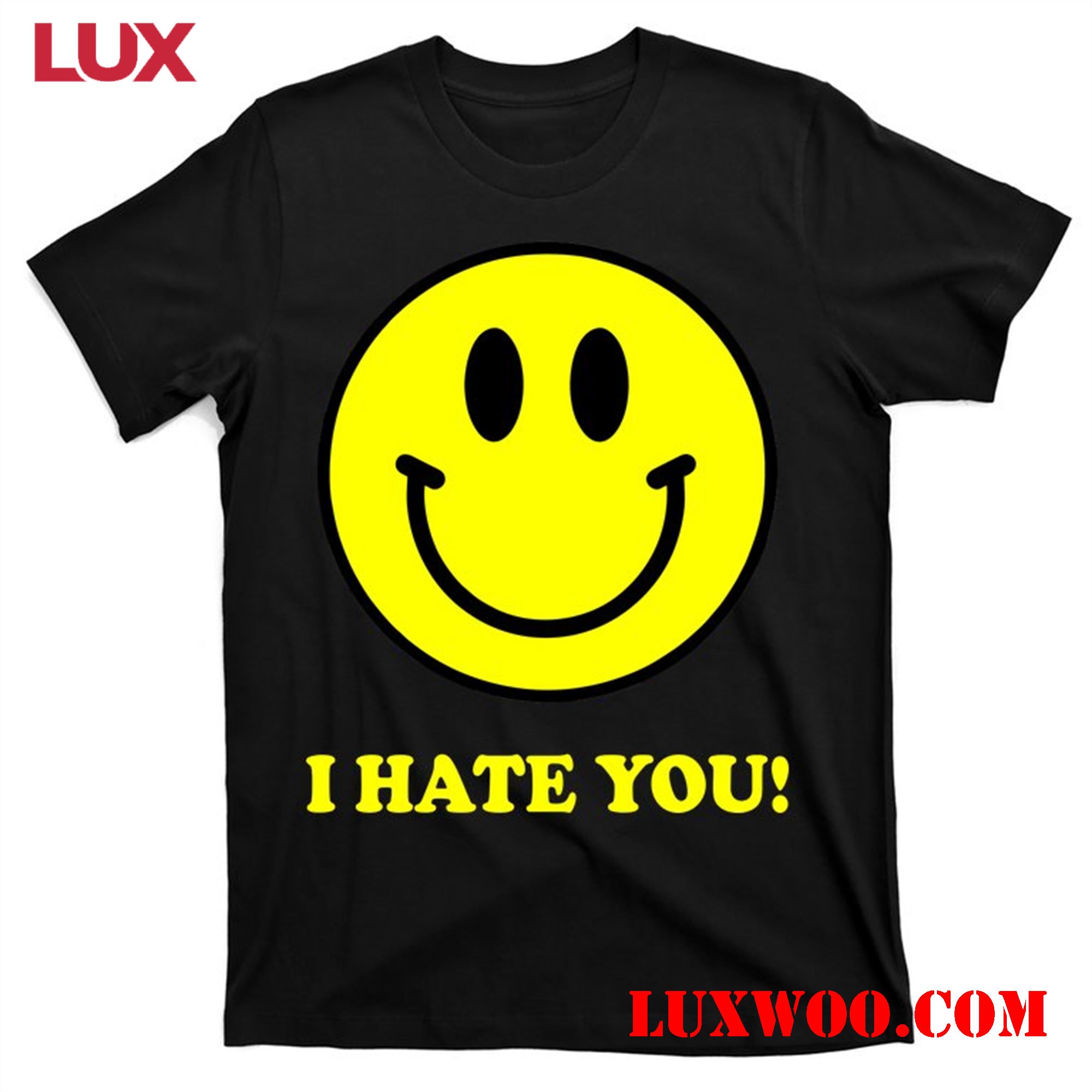 Express Your Dislike With Humor Funny Smiley Face Emoji Shirt For Haters 