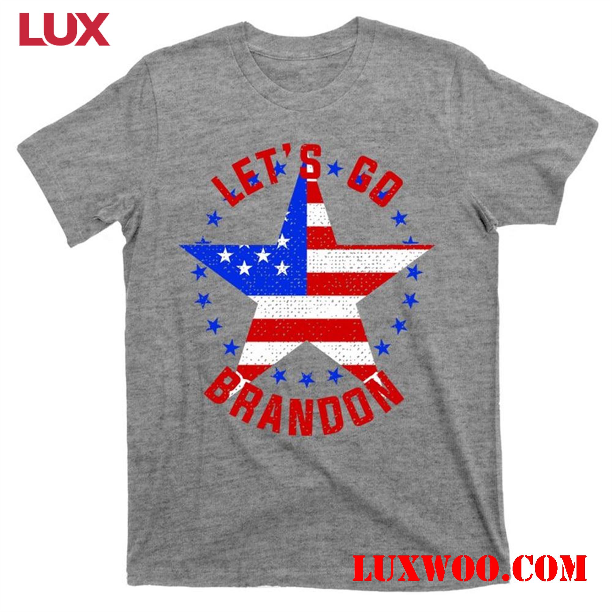 Show Your Patriotism With Lets Go Brandon Usa Star Flag Shirt