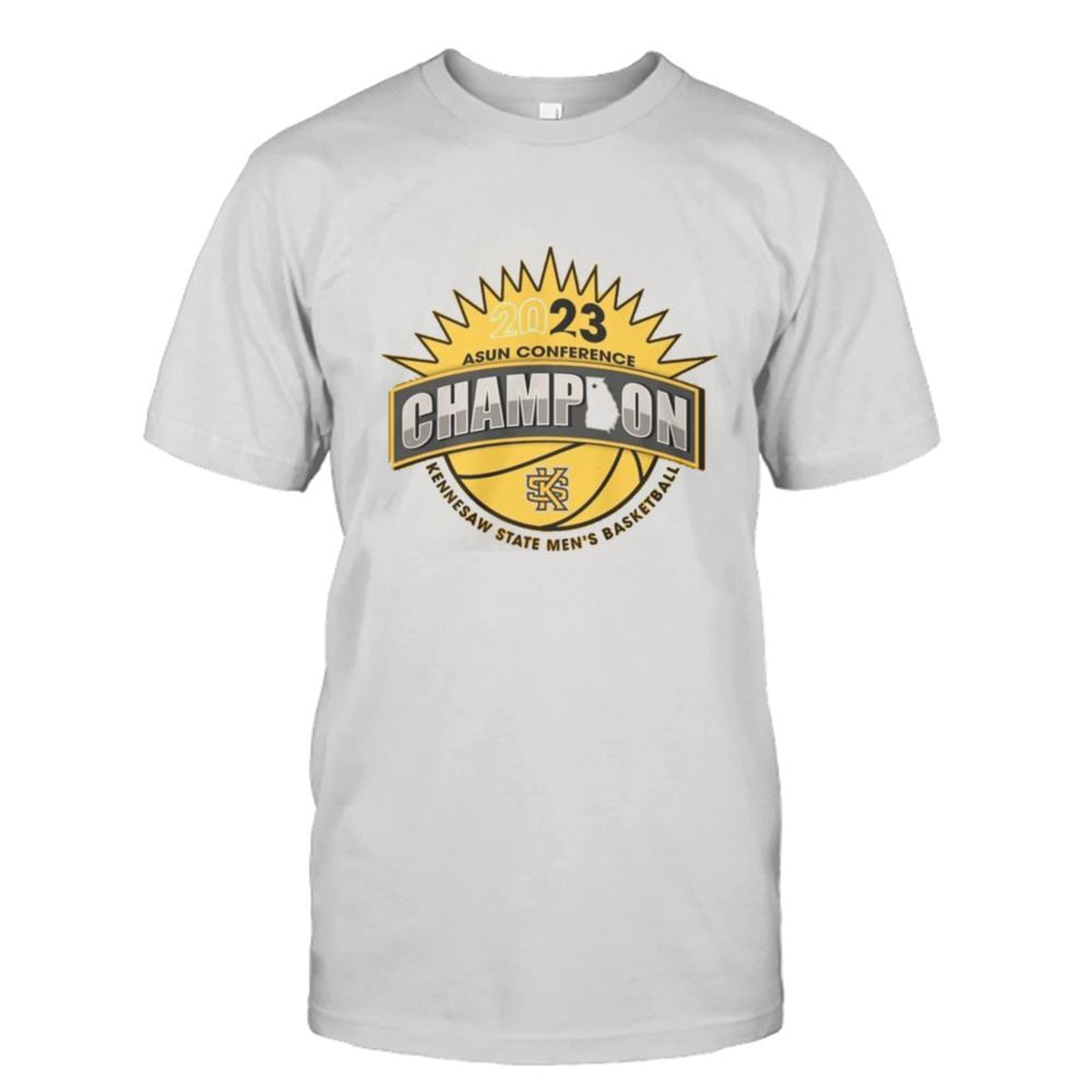 High Quality 2023 Asun Conference Champion Kennesaw State Mens Basketball Shirt 