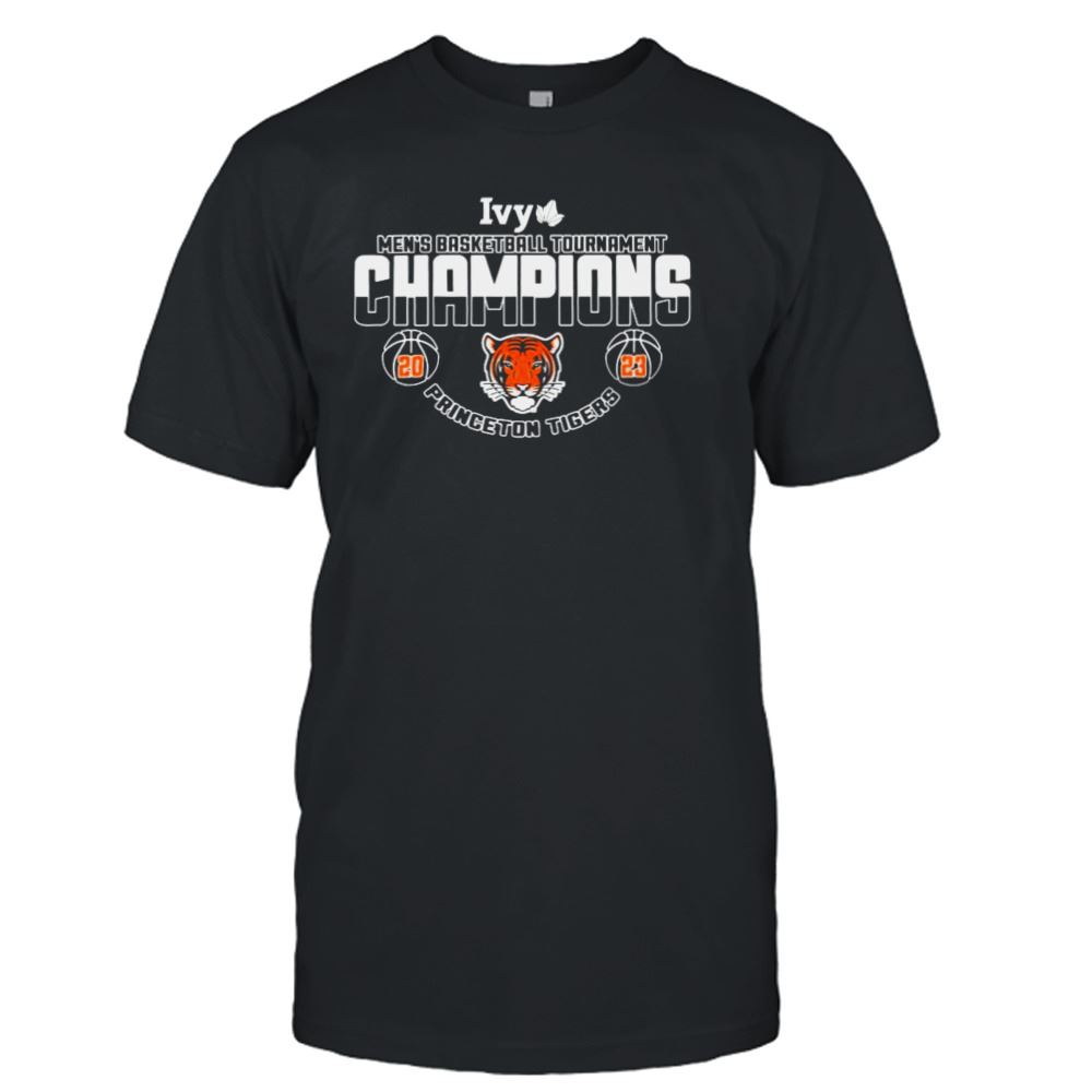 Limited Editon 2023 Hot Princeton Tigers 2023 Ivy League Mens Basketball Conference Tournament Champions T-shirt 