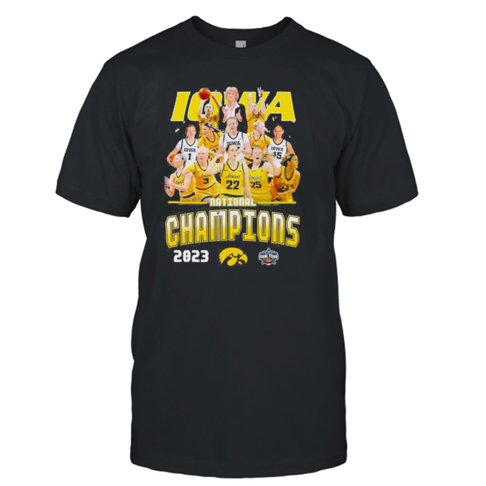 Gifts Iowa Hawkeyes Team 2023 Ncaa Womens Basketball National Champions Shirt 