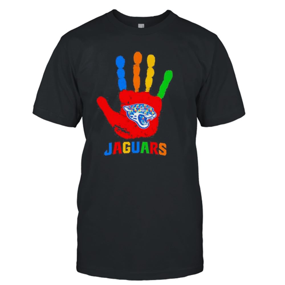 Attractive Jacksonville Jaguars Hand Autism 2023 Nfl Shirt 