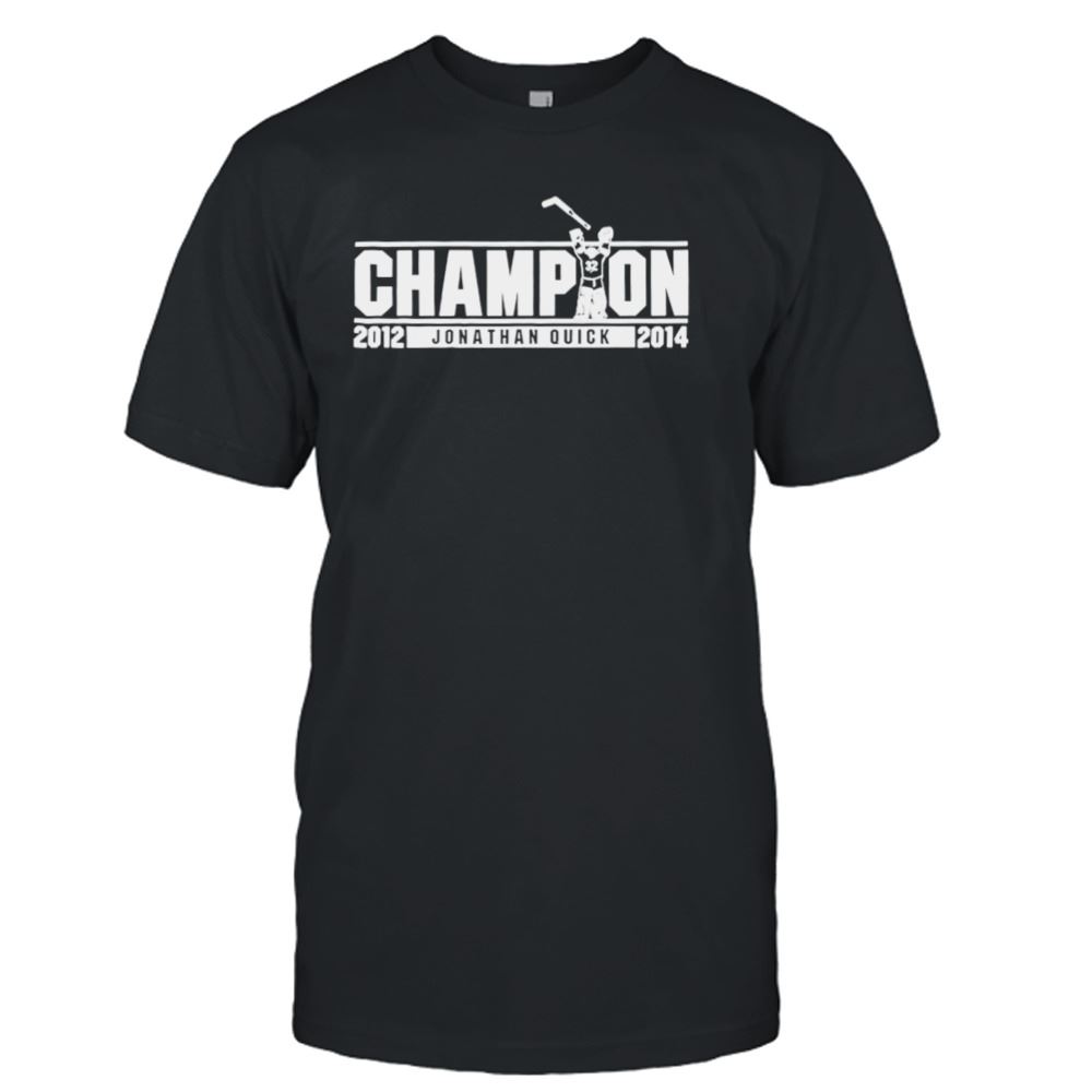 Promotions Jonathan Quick Champion 2012 2014 Shirt 