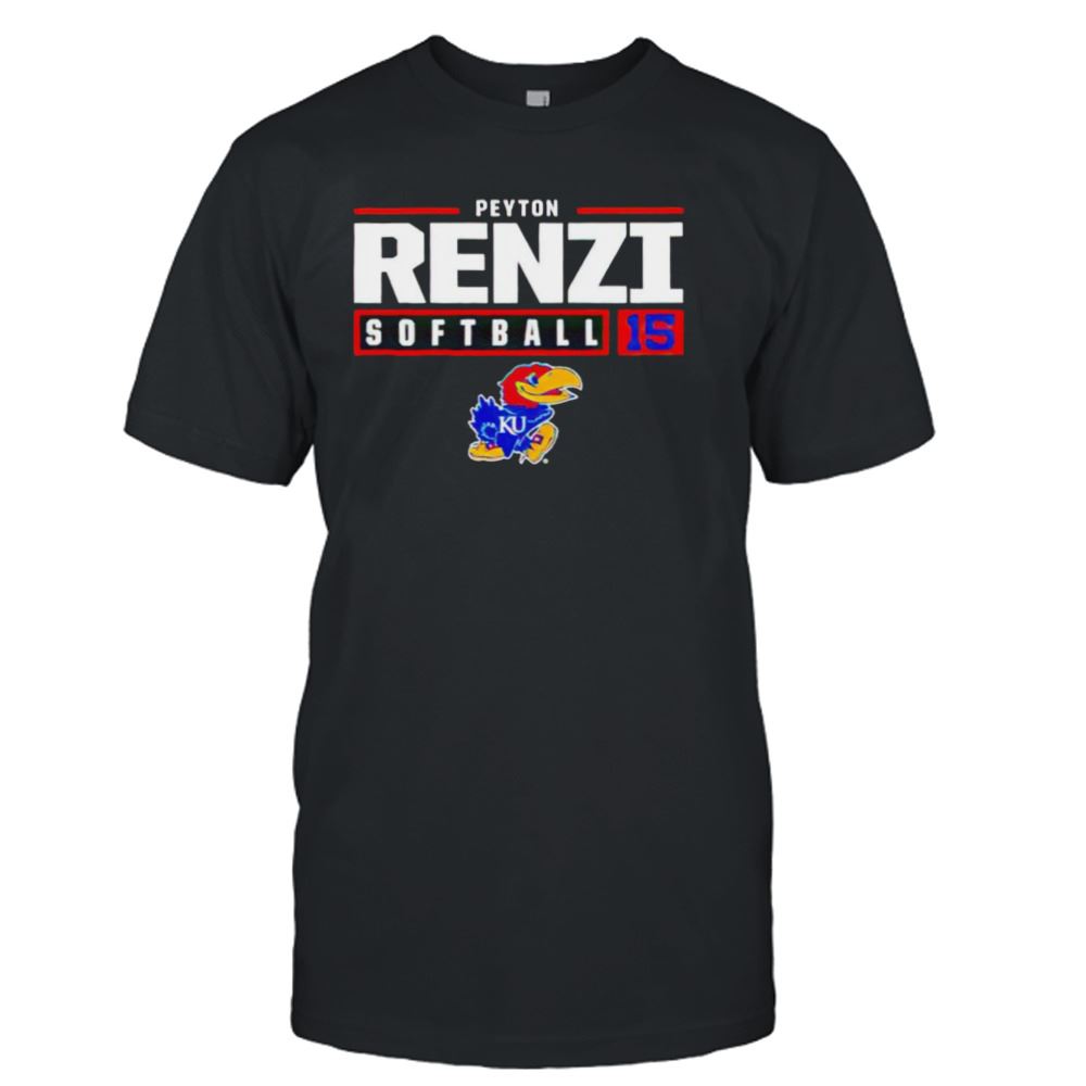 Interesting Kansas Jayhawks Peyton Renzi Softball Shirt 