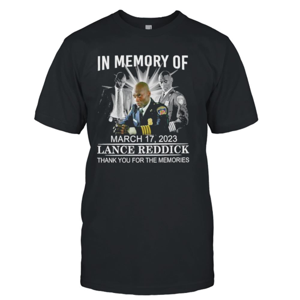 Limited Editon Lance Reddick In Memory Of March 17 2023 Thank You For The Memories Shirt 