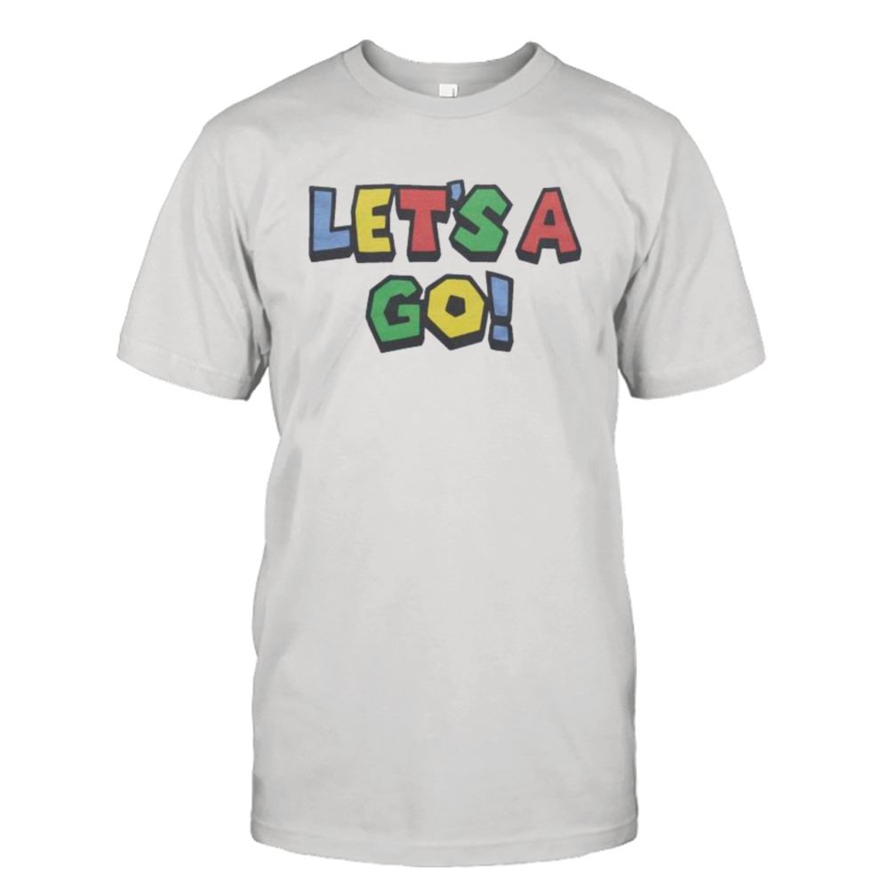 Gifts Lets A Go Super Mario Retro Shirt 