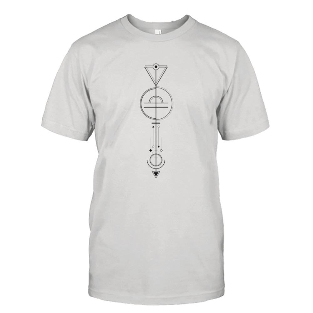 Attractive Libra Astrology Zodiac Arrow Shirt 