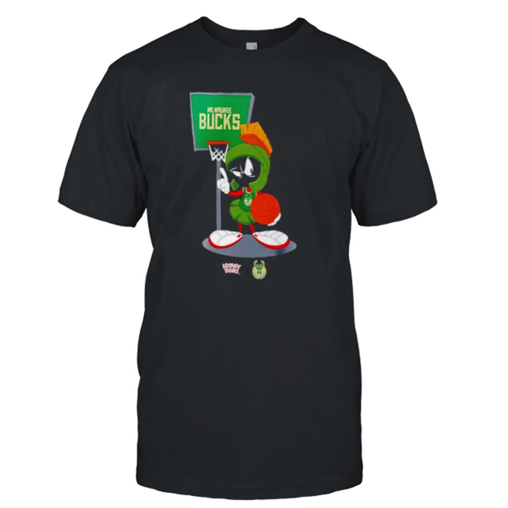 Promotions Milwaukee Bucks Looney Tunes Marvin The Martian Shirt 