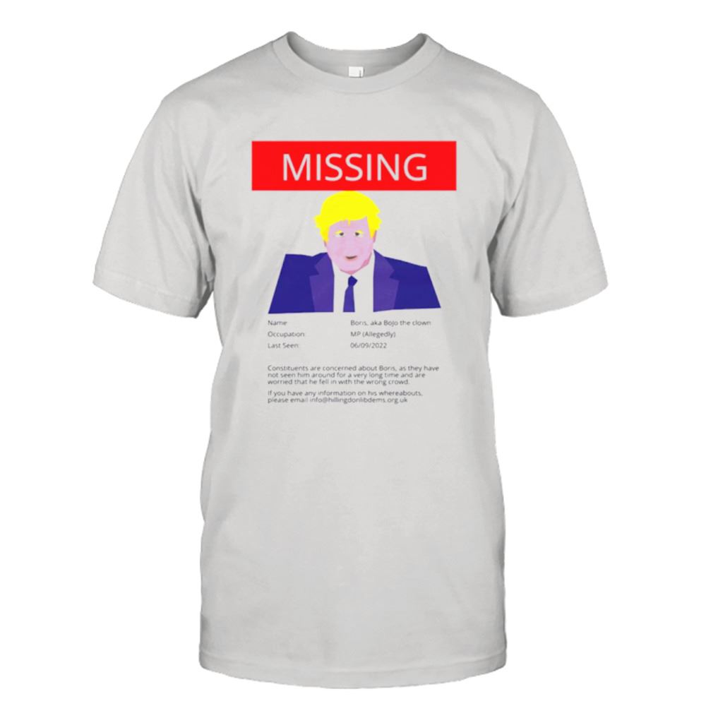 Amazing Missing Boris Shirt 