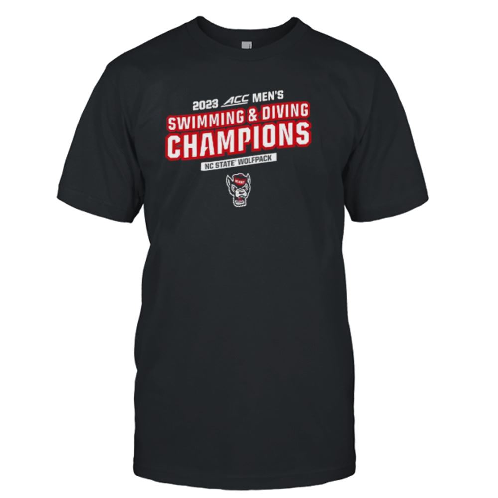 Limited Editon Nc State Wolfpack Swimming And Diving 2023 Acc Champions Shirt 