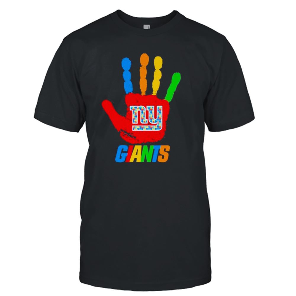 High Quality New York Giants Hand Autism 2023 Nfl Shirt 
