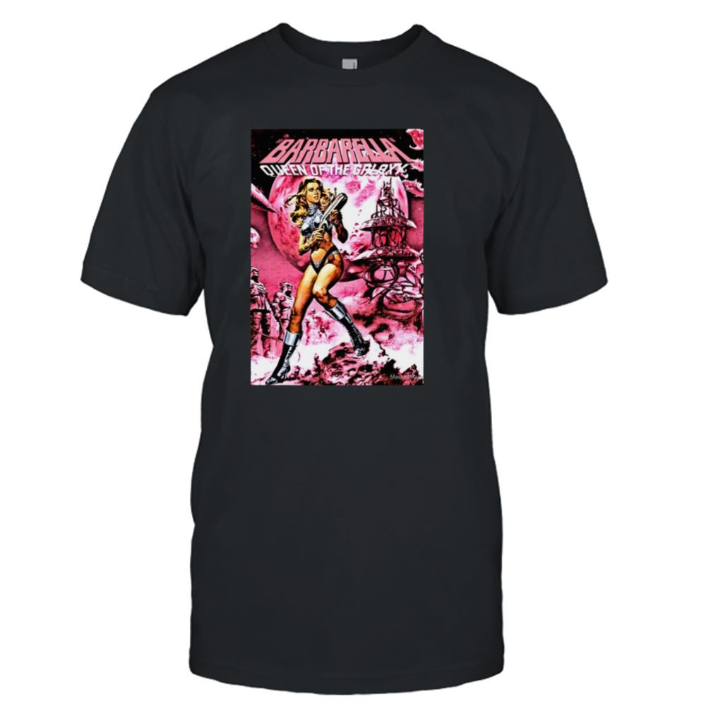 Great Pink Barbarella Jane Fonda Queen Of The Galaxy Shirt 