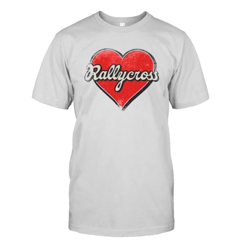 Awesome Rallycross Mom Rallycross Retro Heart Shirt 