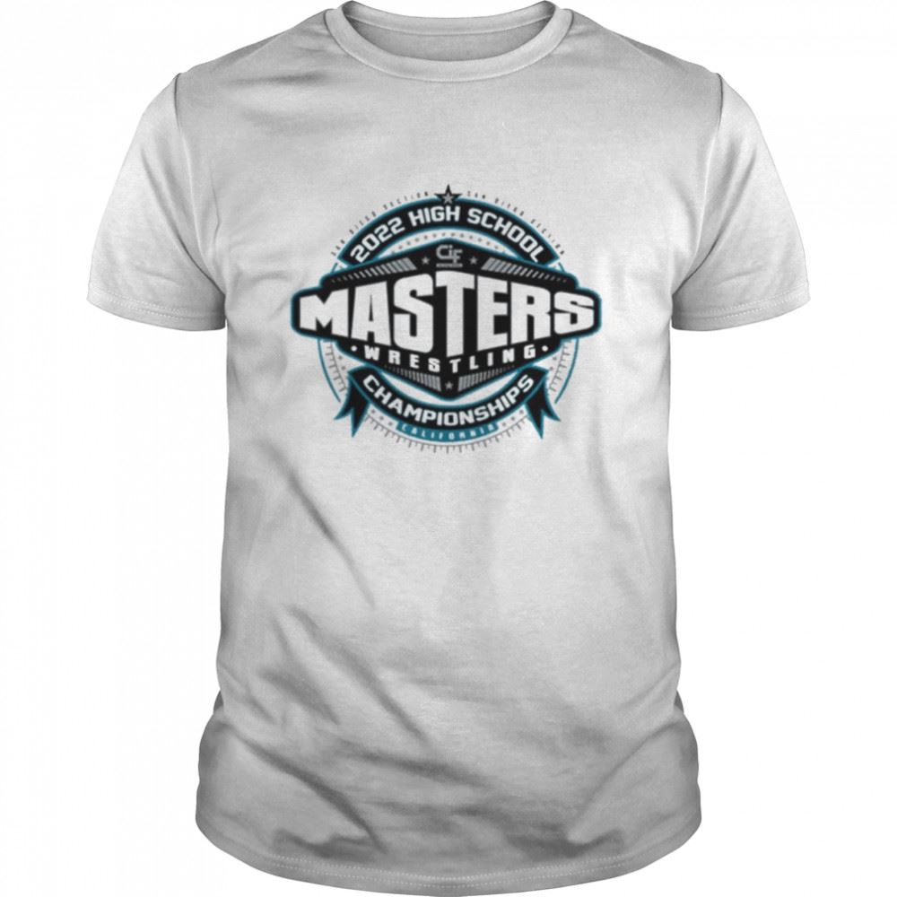Interesting 2022 Cif-sds Boys Masters Wrestling T-shirt 