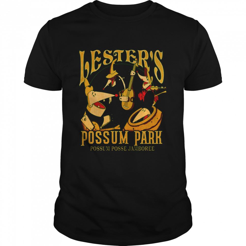 Best A Goofy Movie Lesters Possum Park Graphic Powerline Disney Shirt 