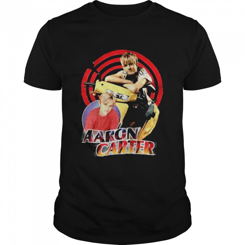 Attractive Aaron Carter Rip 1987-2022 Winter Party Tour Band Concert Rap Hip Hop Shirt 